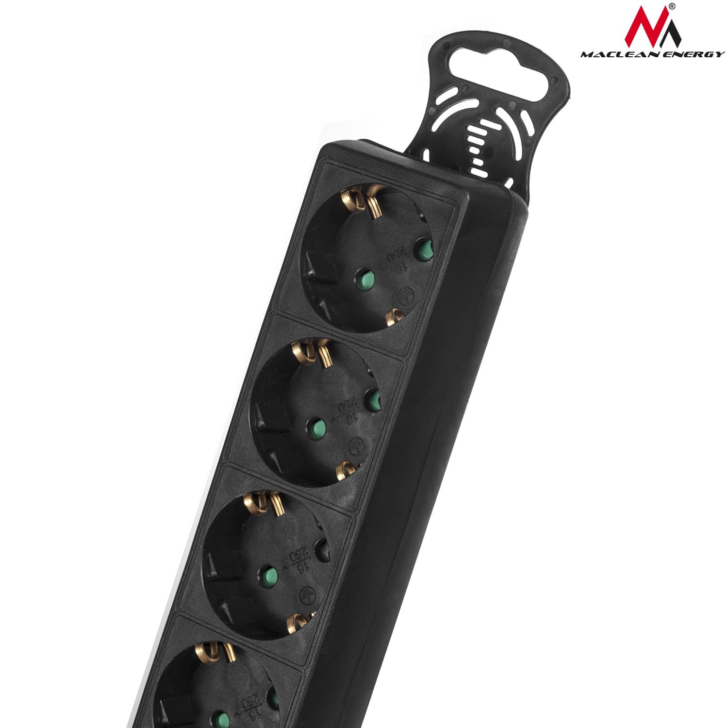 Razdelilna letev Maclean, 4 vtičnice, z izklopom, 3500W, 5m 3