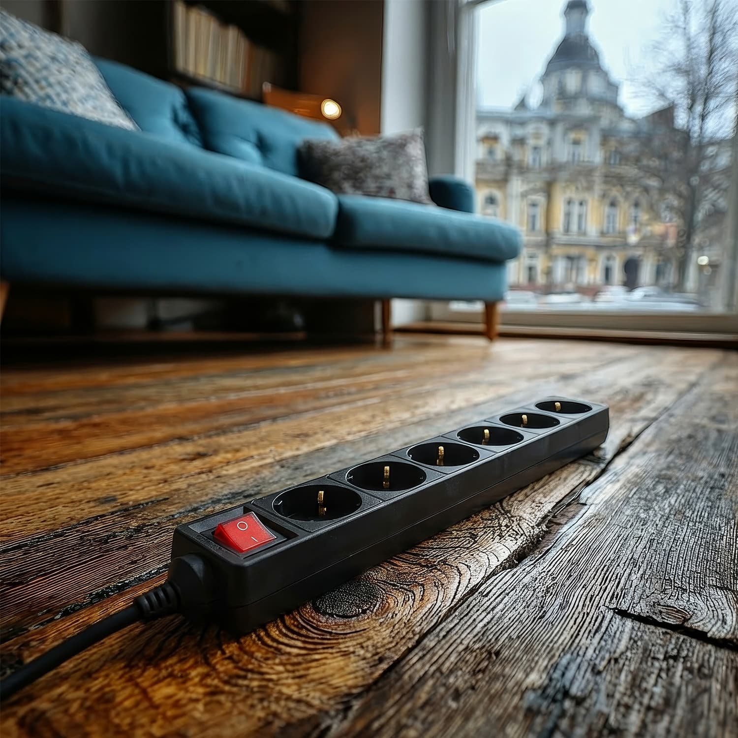 Maclean napajalni trak, 6 vtičnic, tip nemški, 3500W, 5m 6
