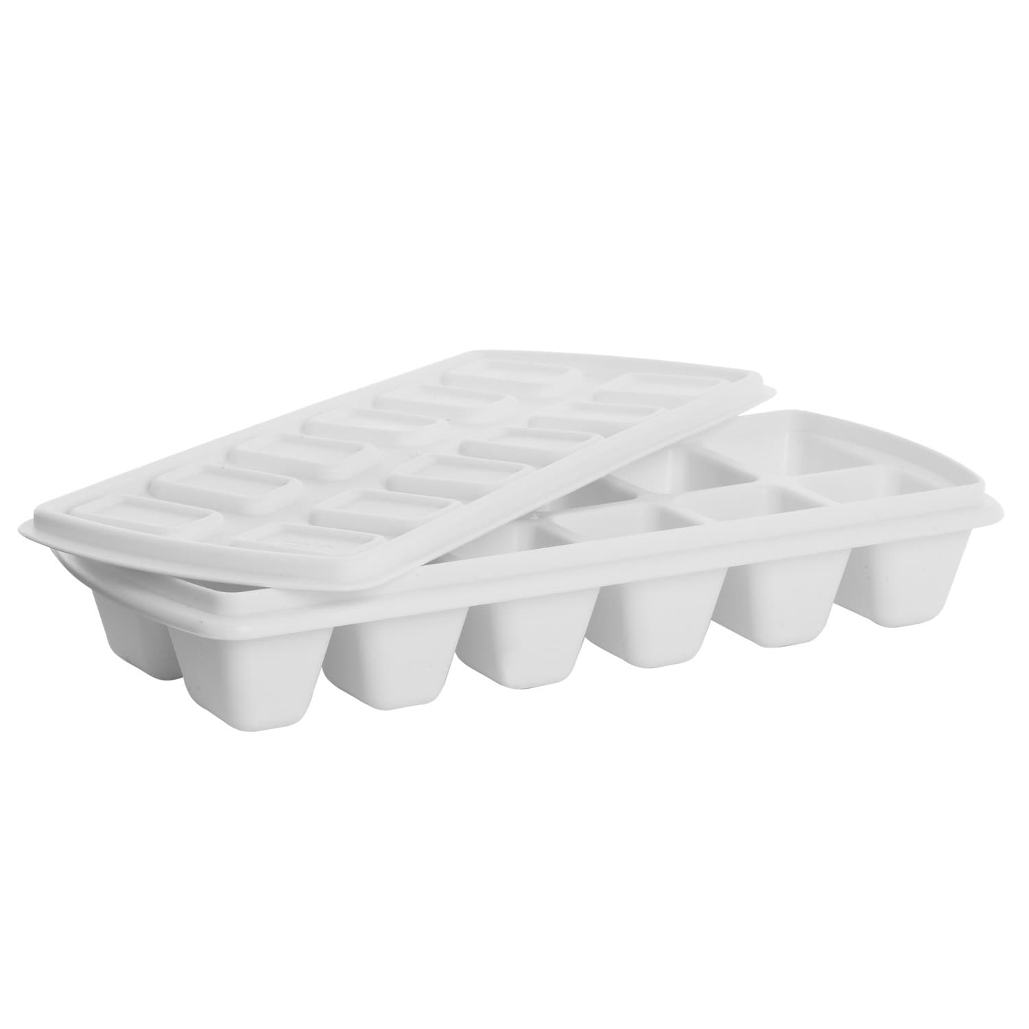 Posoda za led z pokrovom Plast Team, bela, 24cm