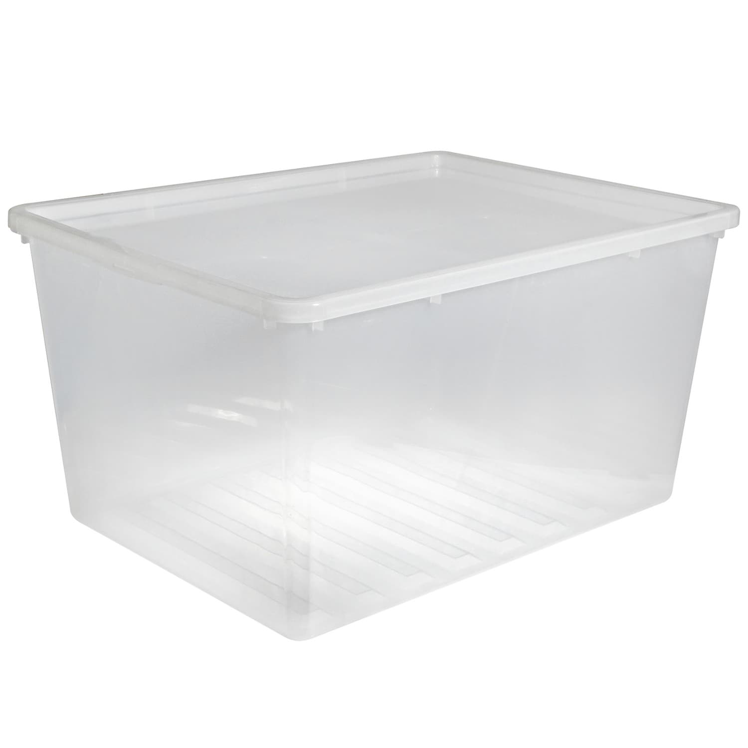 Plast Team Basic posoda s pokrovom, 130L, transparentna