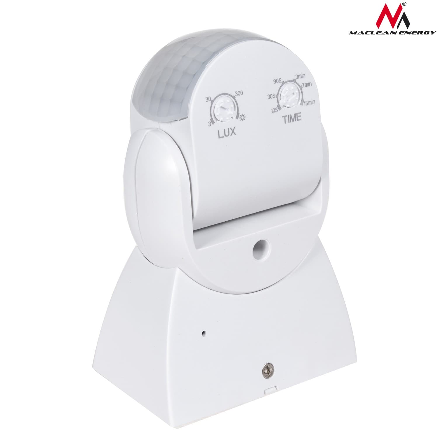 PIR senzor gibanja Maclean, IP65, 180°, doseg 12m, bel 3