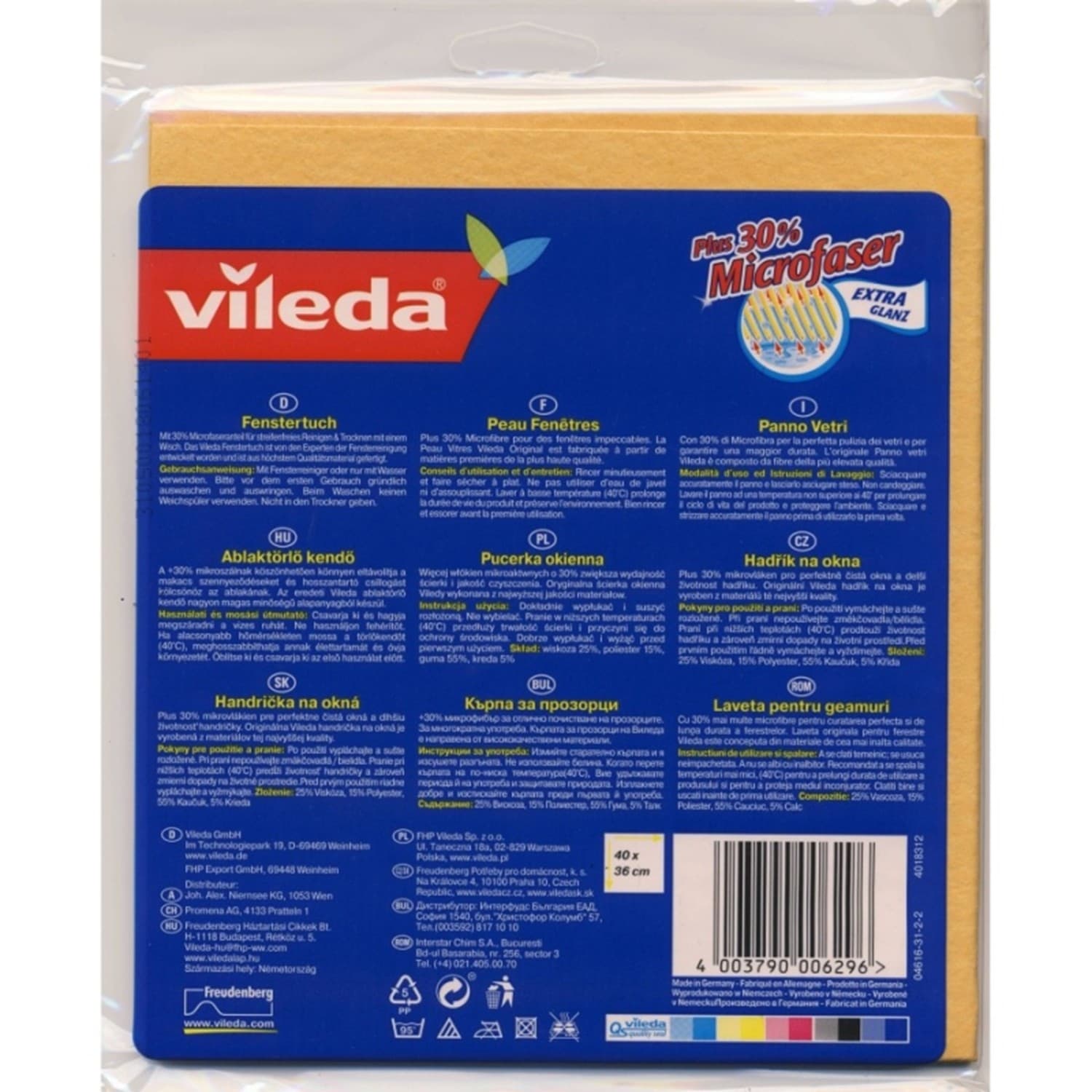 Vileda Mikrofibra mikroaktivna krpa za stekla 2
