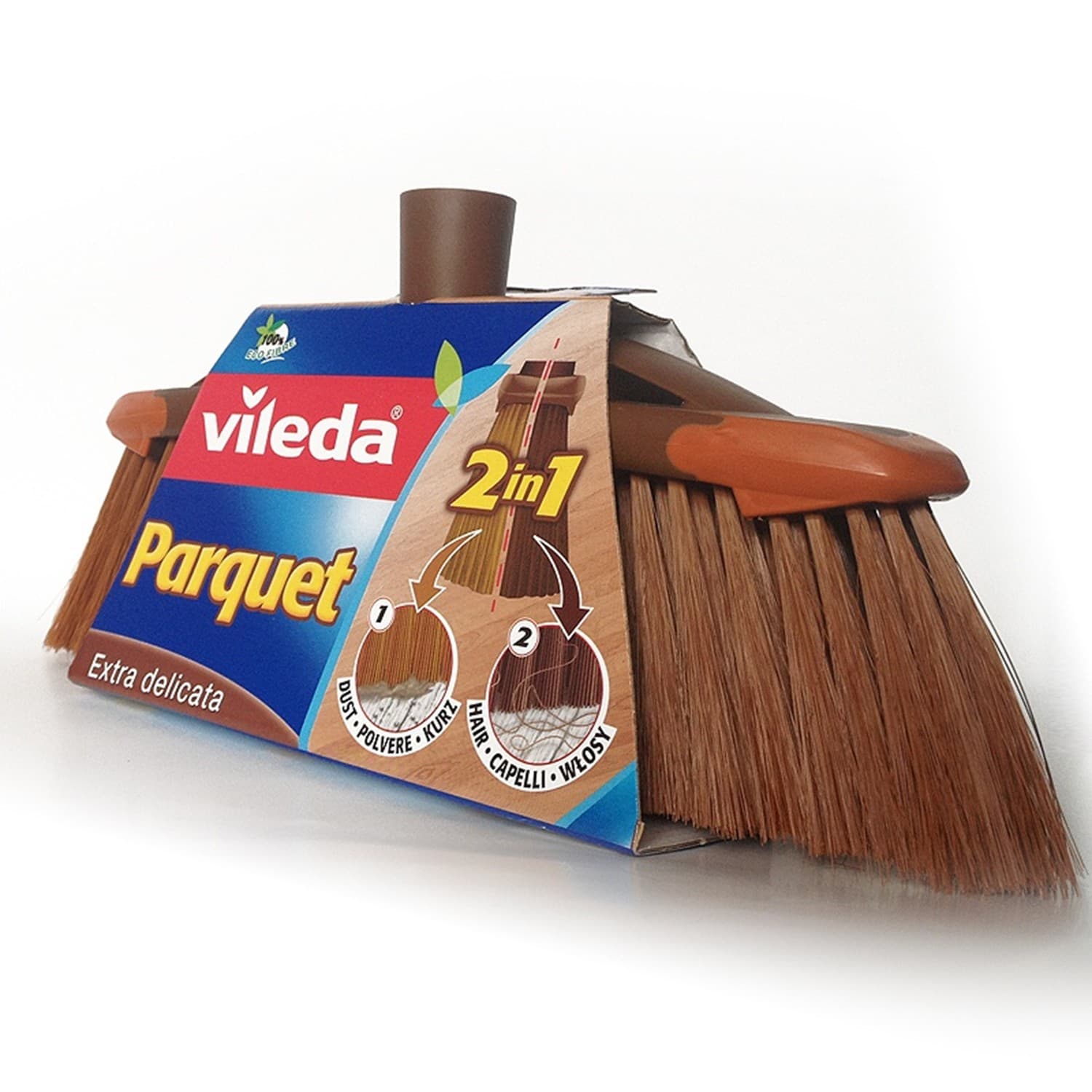 Vileda Parquet krtača za parket 2v1 z držem 6