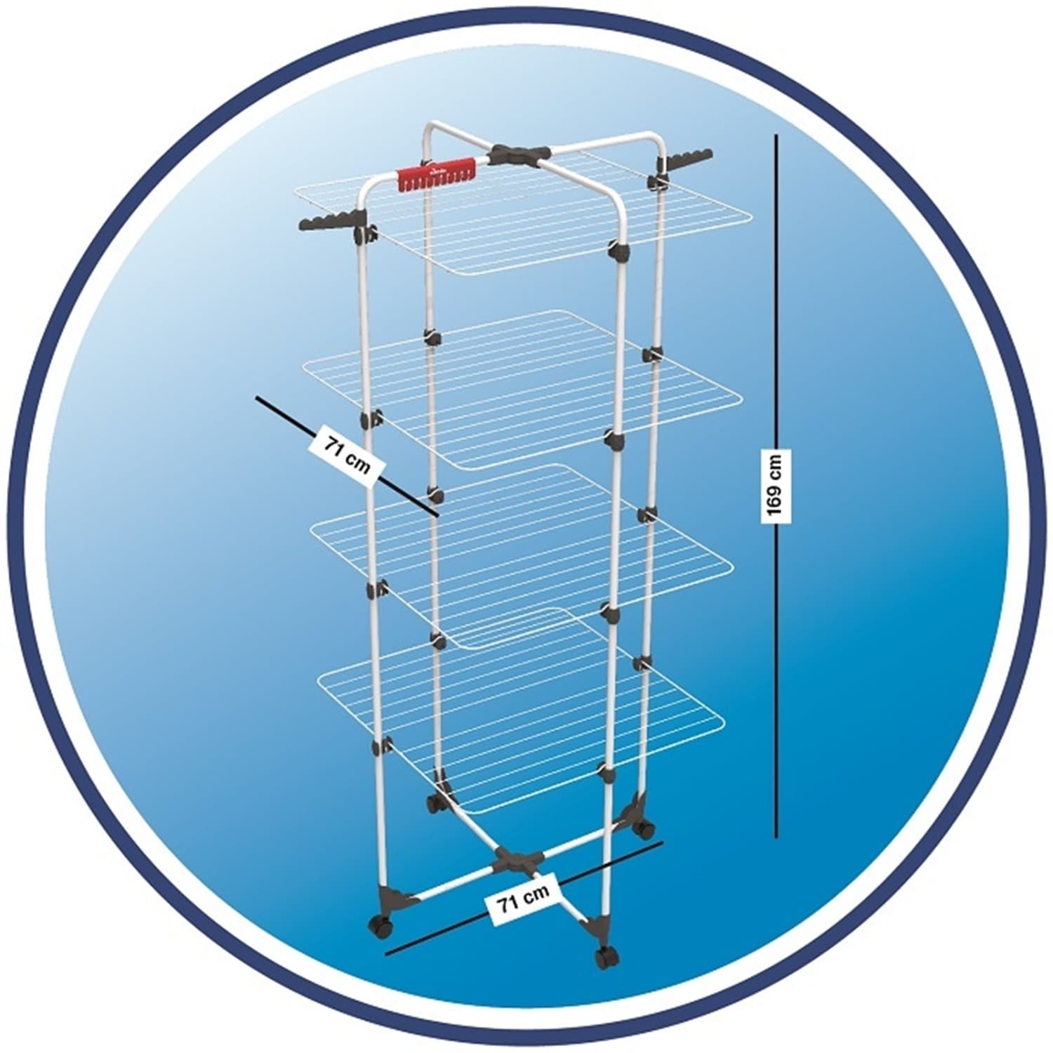 Pohištveno sušilo za perilo Vileda Mixer 4, vertikalno, 40m 7