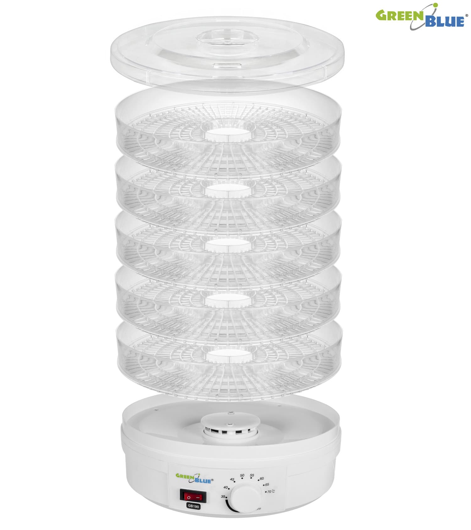 Sušilnik za živila GreenBlue GB190, 250W 3