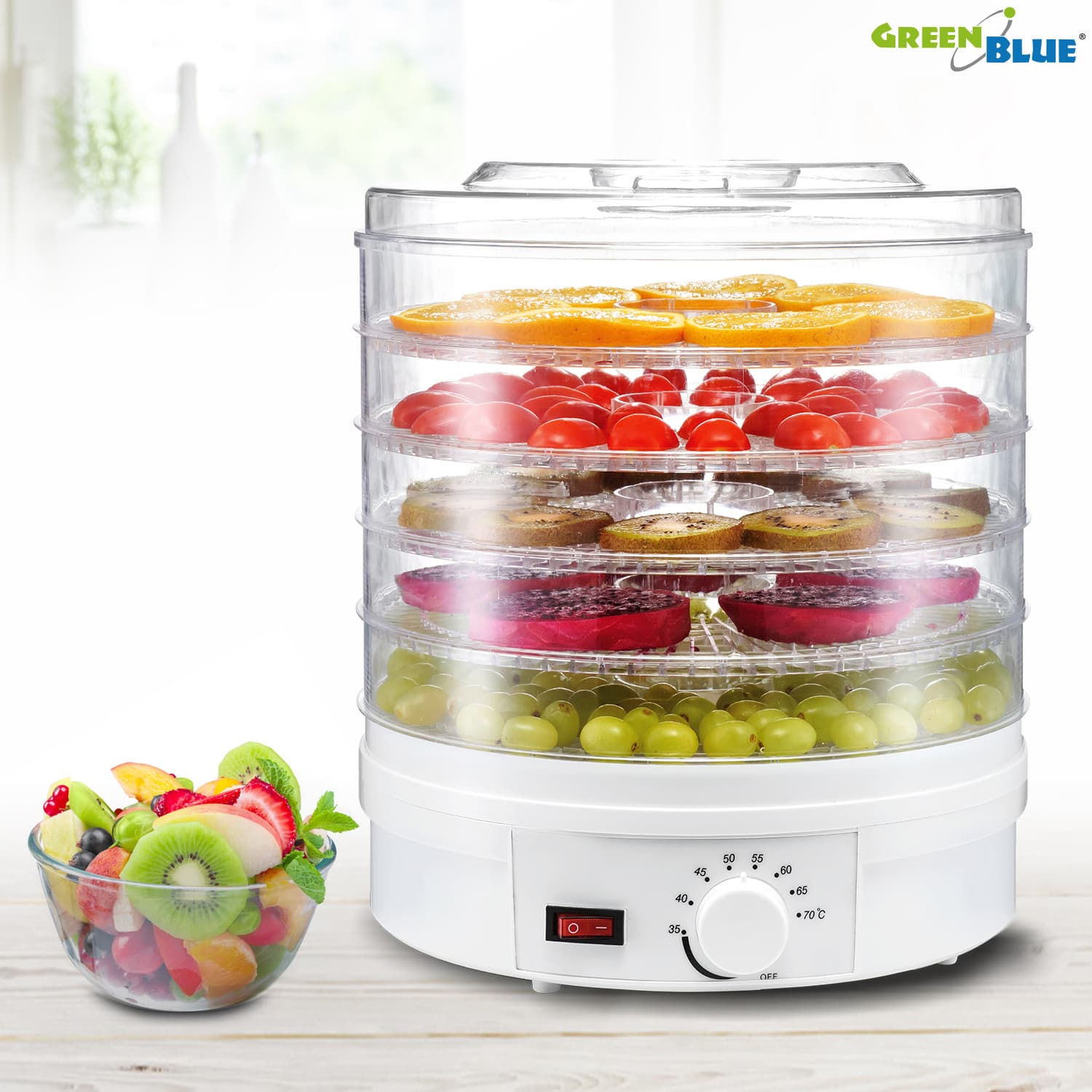 Sušilnik za živila GreenBlue GB190, 250W 7