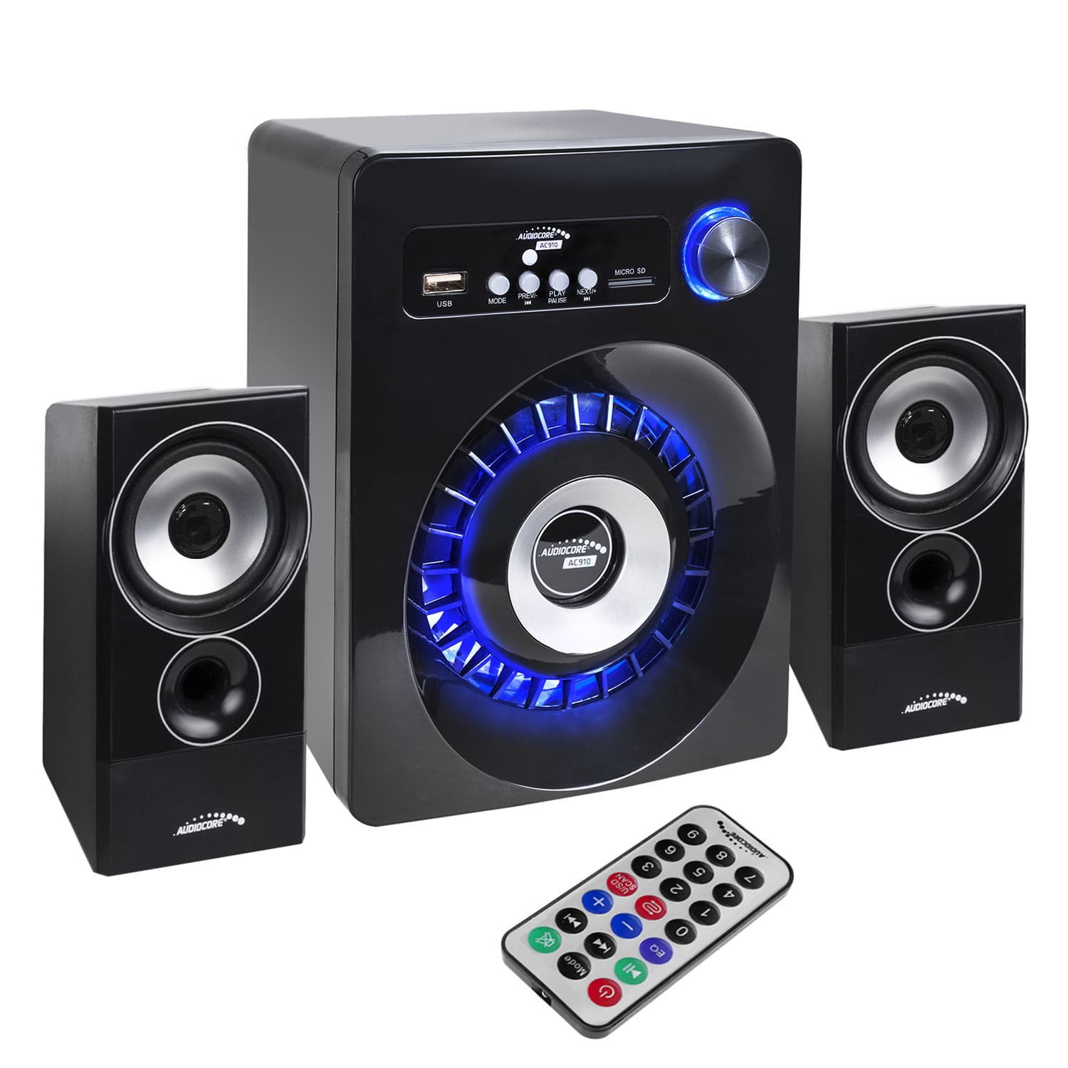 Bluetooth 2.1 zvočniški sistem Audiocore AC910, FM radio, USB