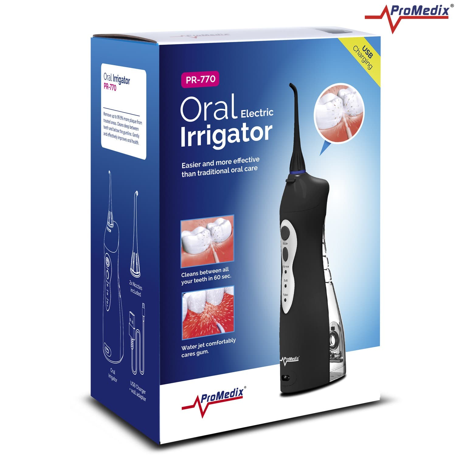 Brezžični irigator za zobe Promedix PR-770 B, črn 4