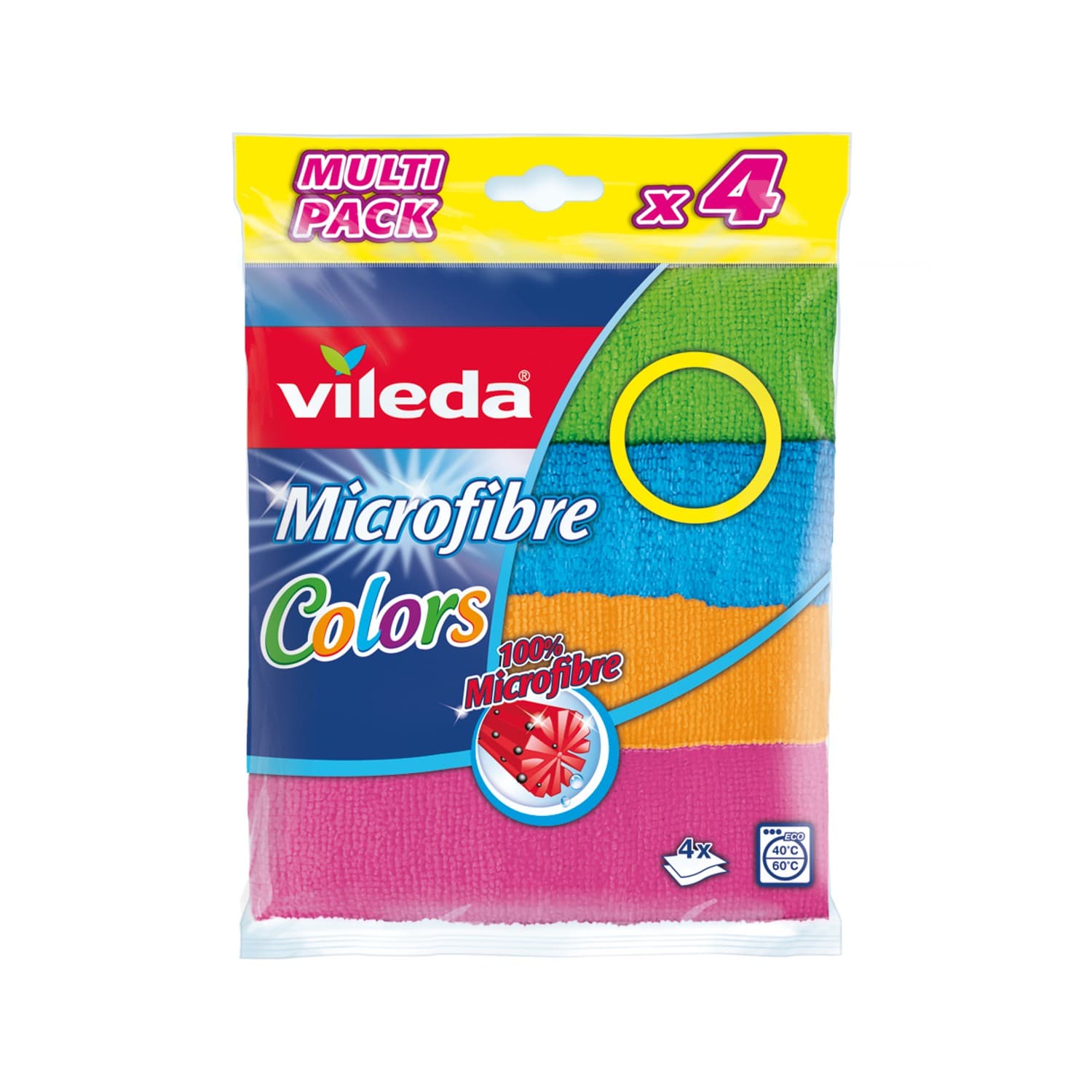 Vileda Colors mikroaktivne krpe, 4/1