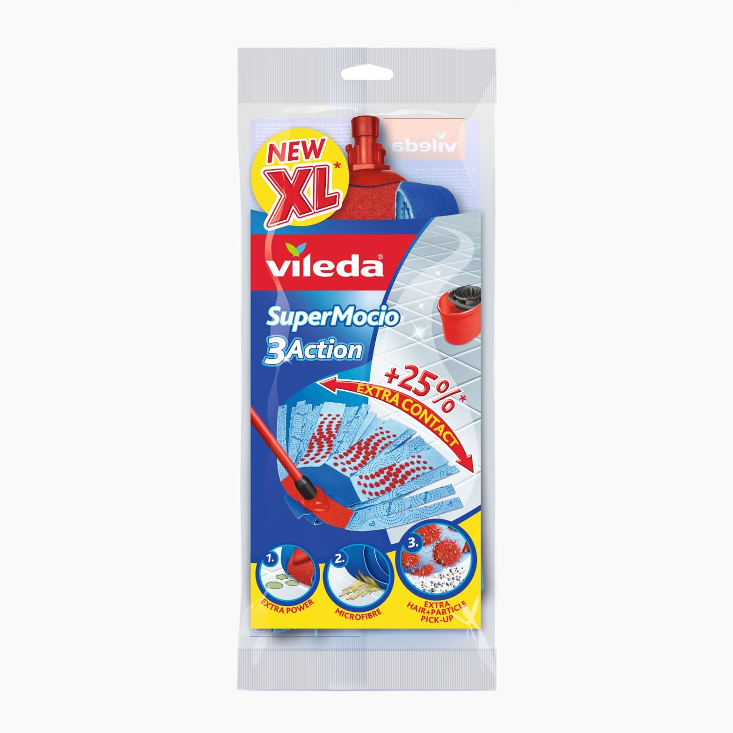 Vileda SuperMocio 3Action Velour vložek za mop