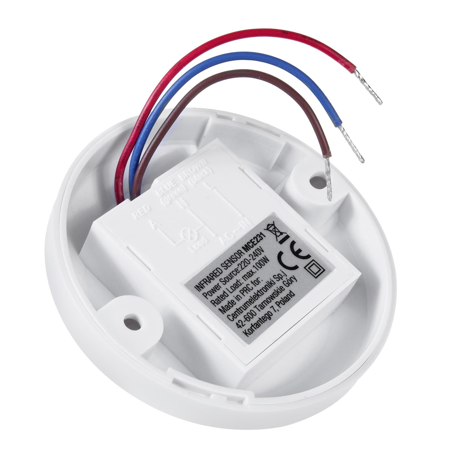 Stropni senzor gibanja PIR Maclean MCE231, doseg 6m (LED) 2