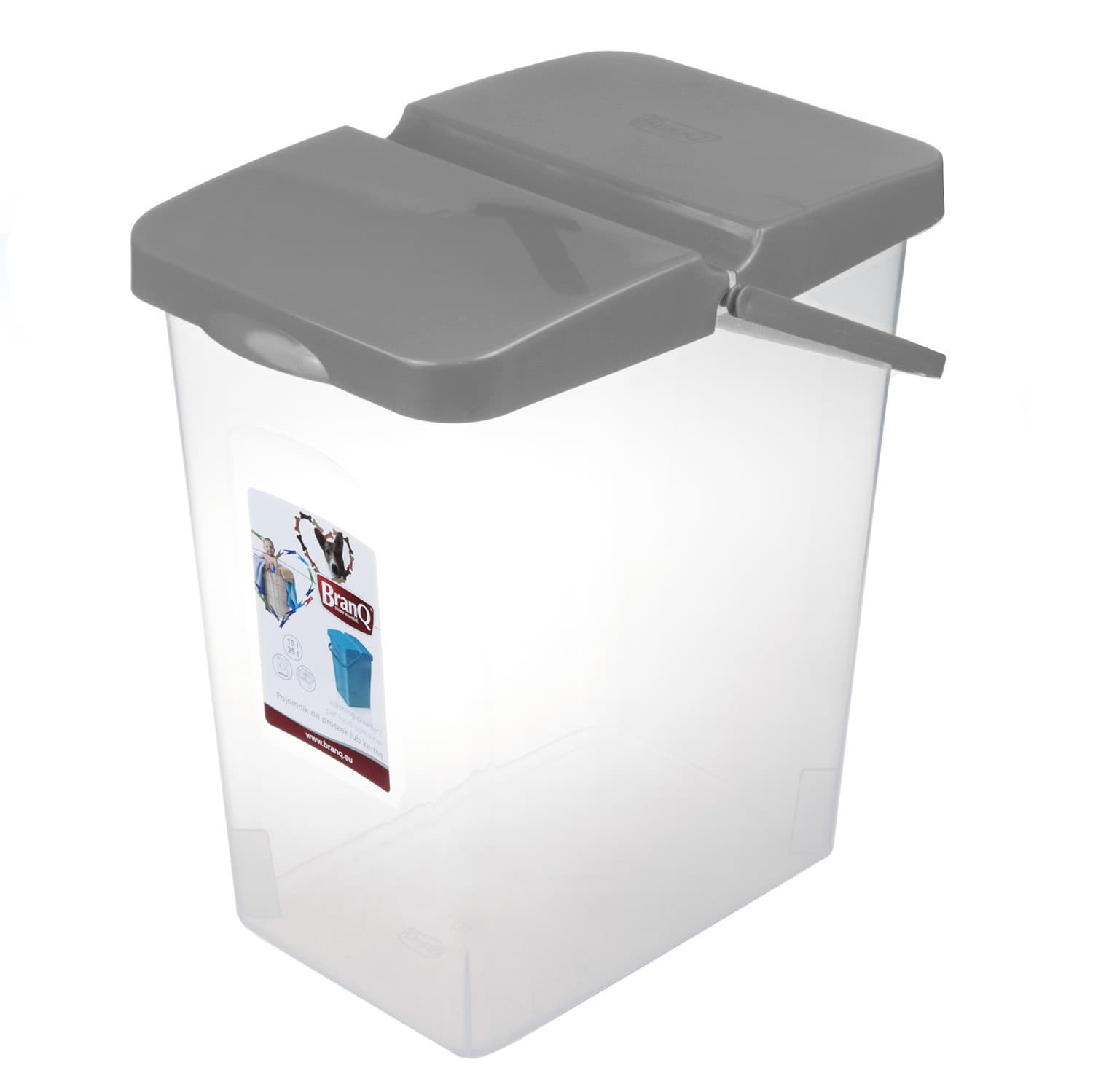 Posoda za pralni prašek/krmo 10l BranQ, siva 2