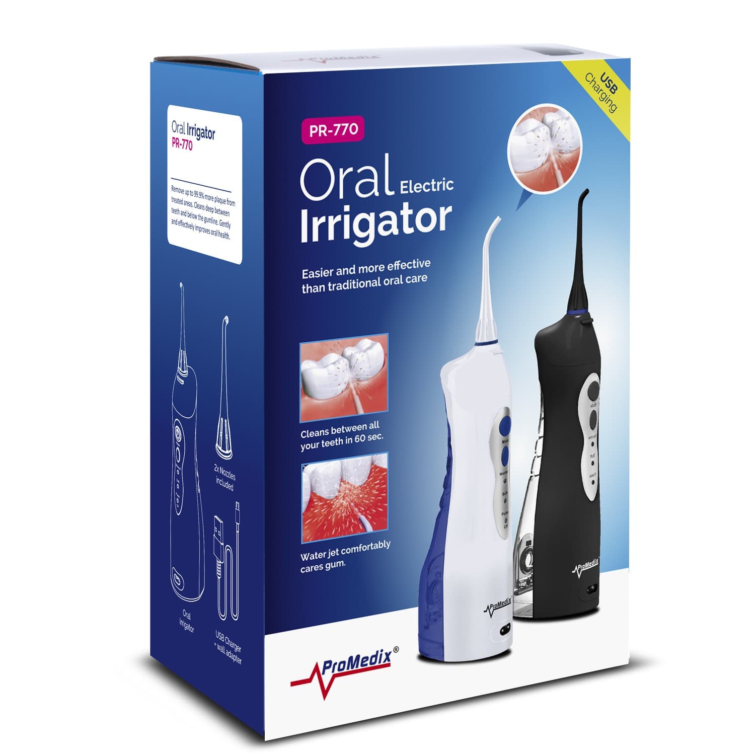 Brezžični irigator za zobe Promedix PR-770 W, bel 4