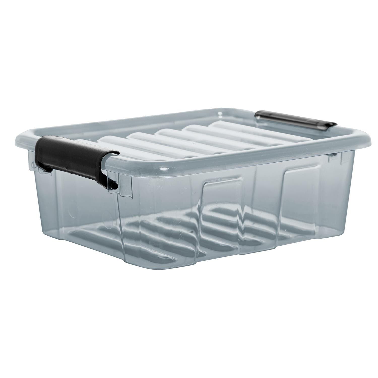 Plast Team Home Box posoda s pokrovom, 1,6L, transparentno-siva