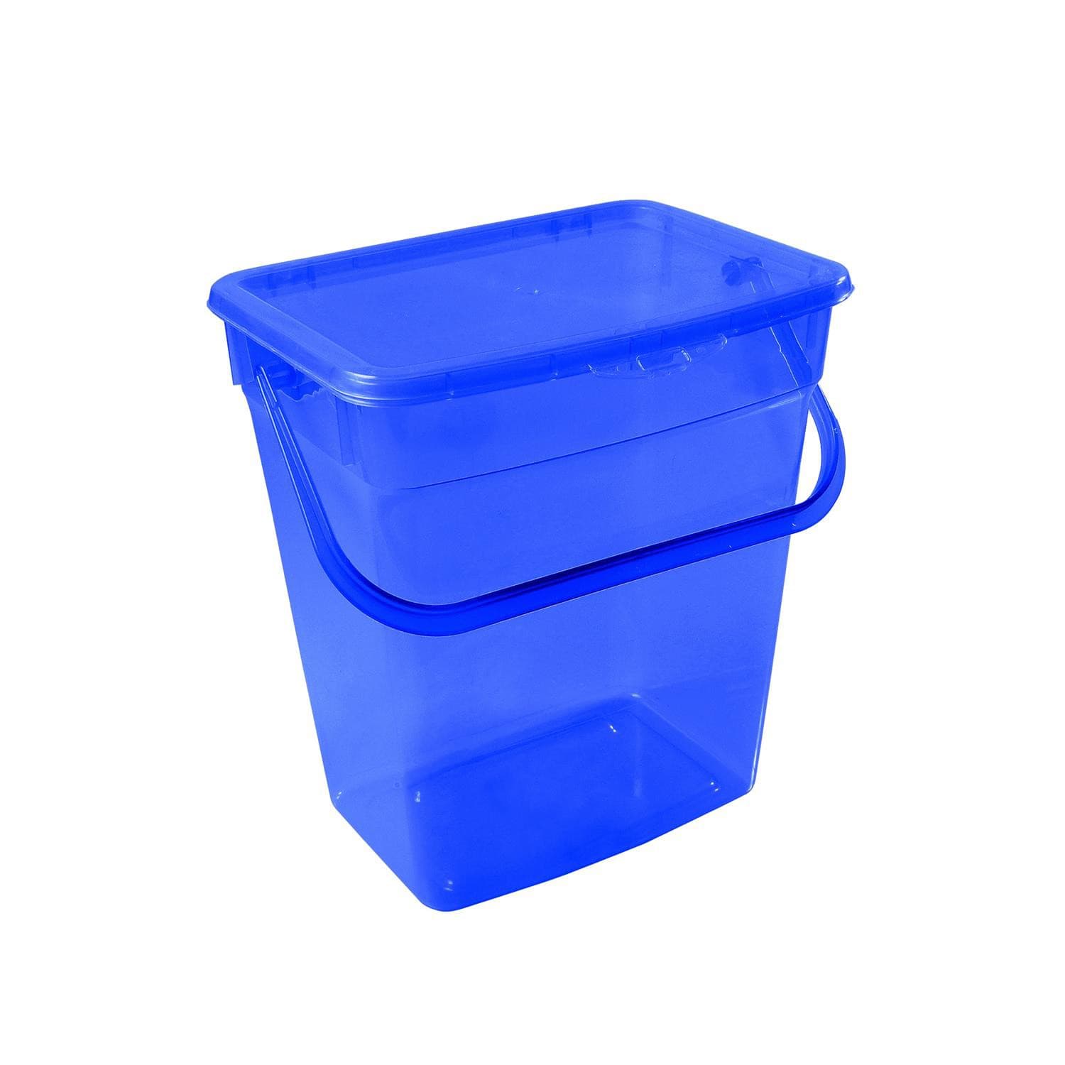 Plast Team posoda za prašek 10L, transparentna, modra