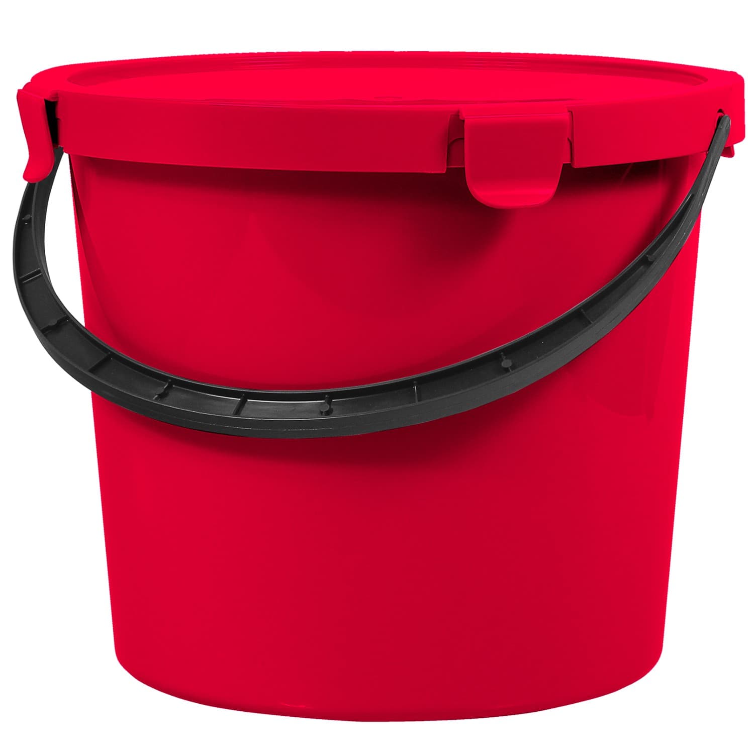 Vedro s pokrovom Plast Team Berry 10 L, rdeče