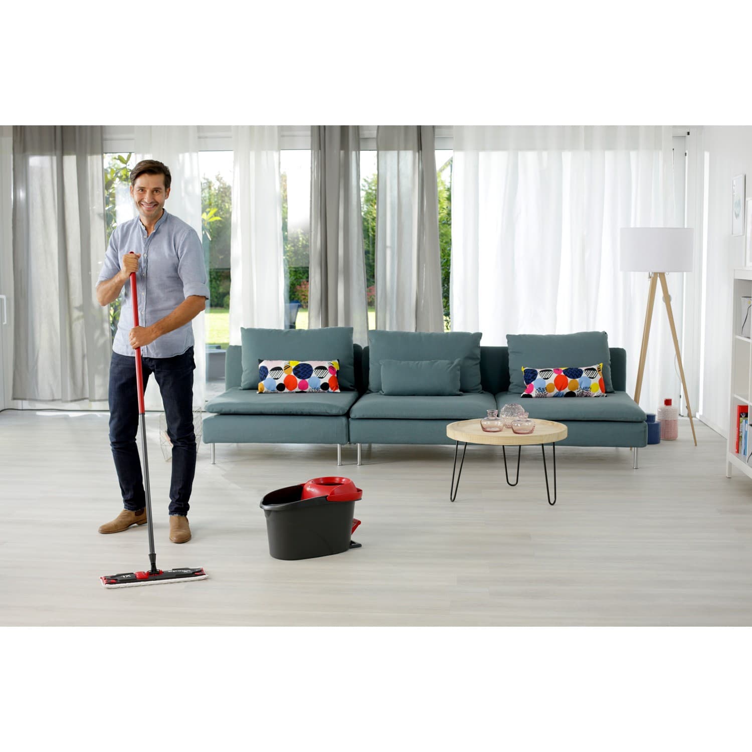 Vileda Ultramax Turbo XL ploski mop z vedrom, XL 6