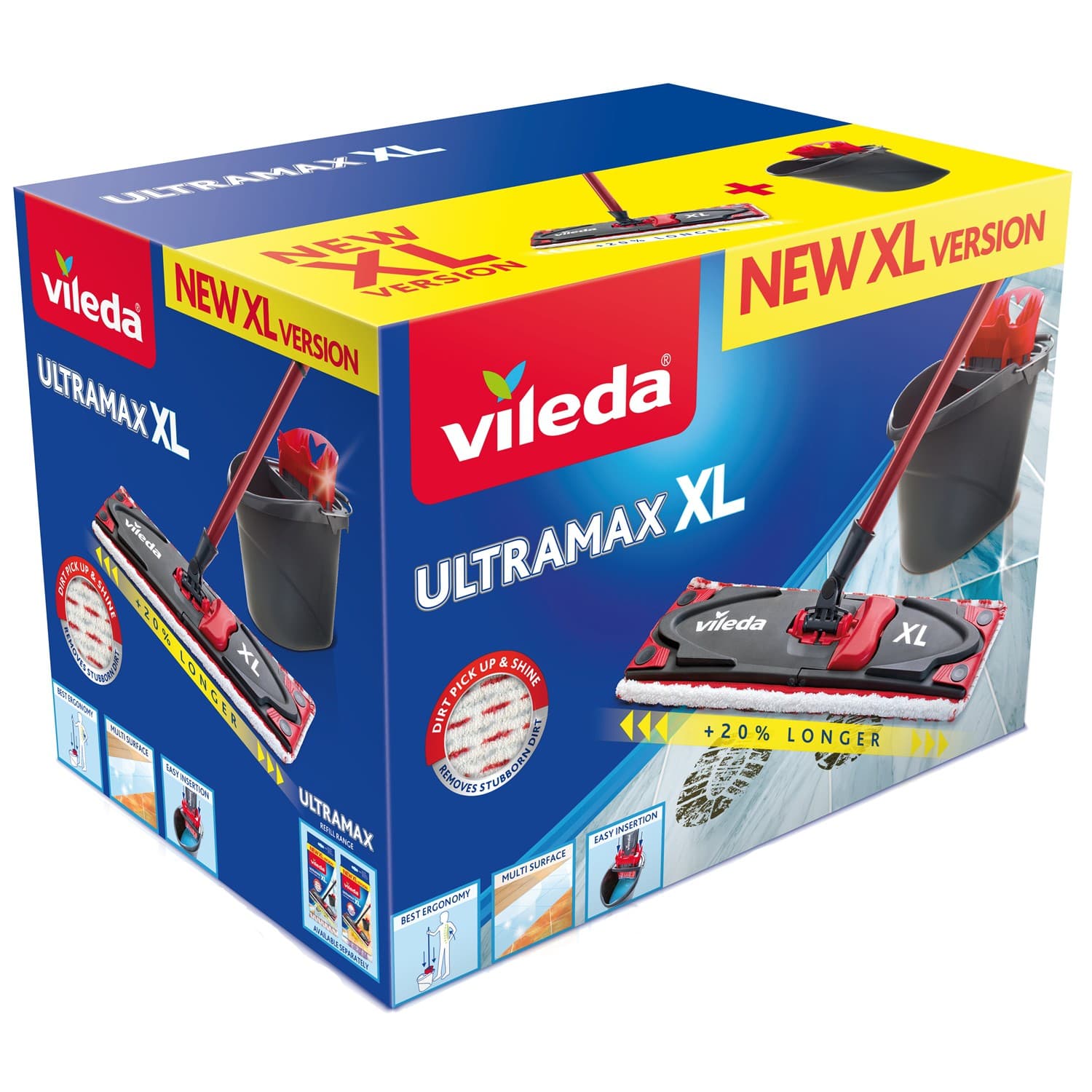 Komplet ploščatega mopa Vileda Ultramax XL z vedrom