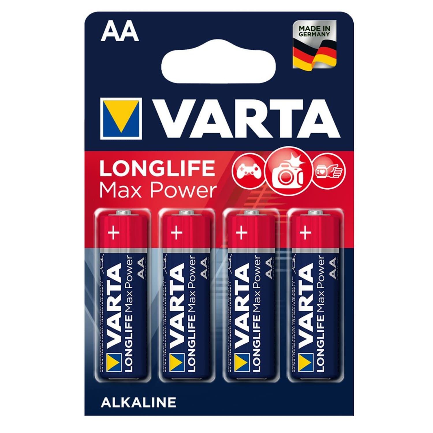 Varta Baterija AA LR06 Longlife Max Power 1,5V (4 kosi)