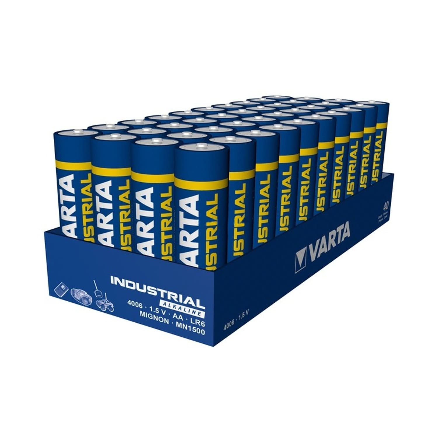 Baterije Varta Industrial LR6 AA 1,5V alkalne (40 kos) 4