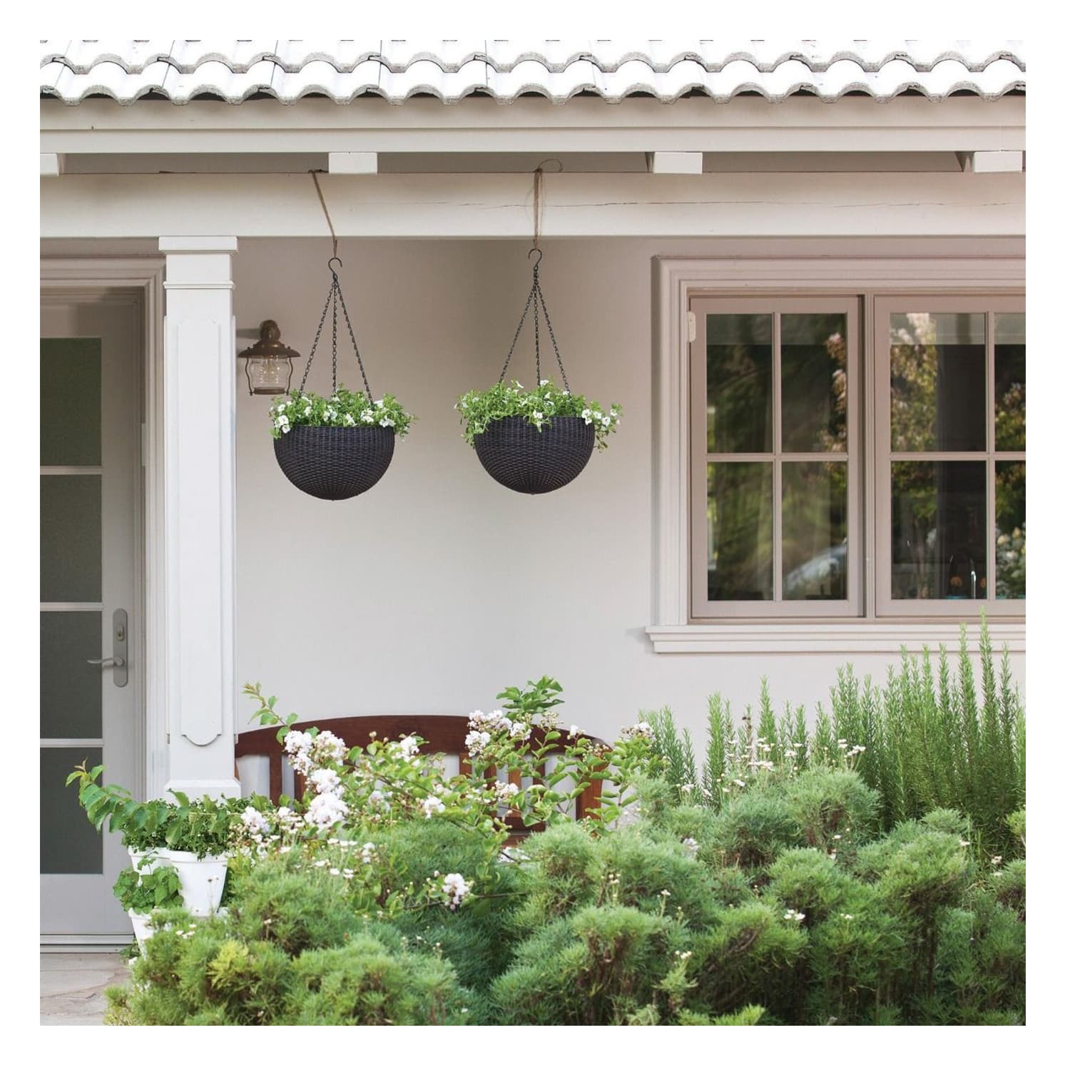 Keter Sphere Planter - viseča lončnica, rjava 3