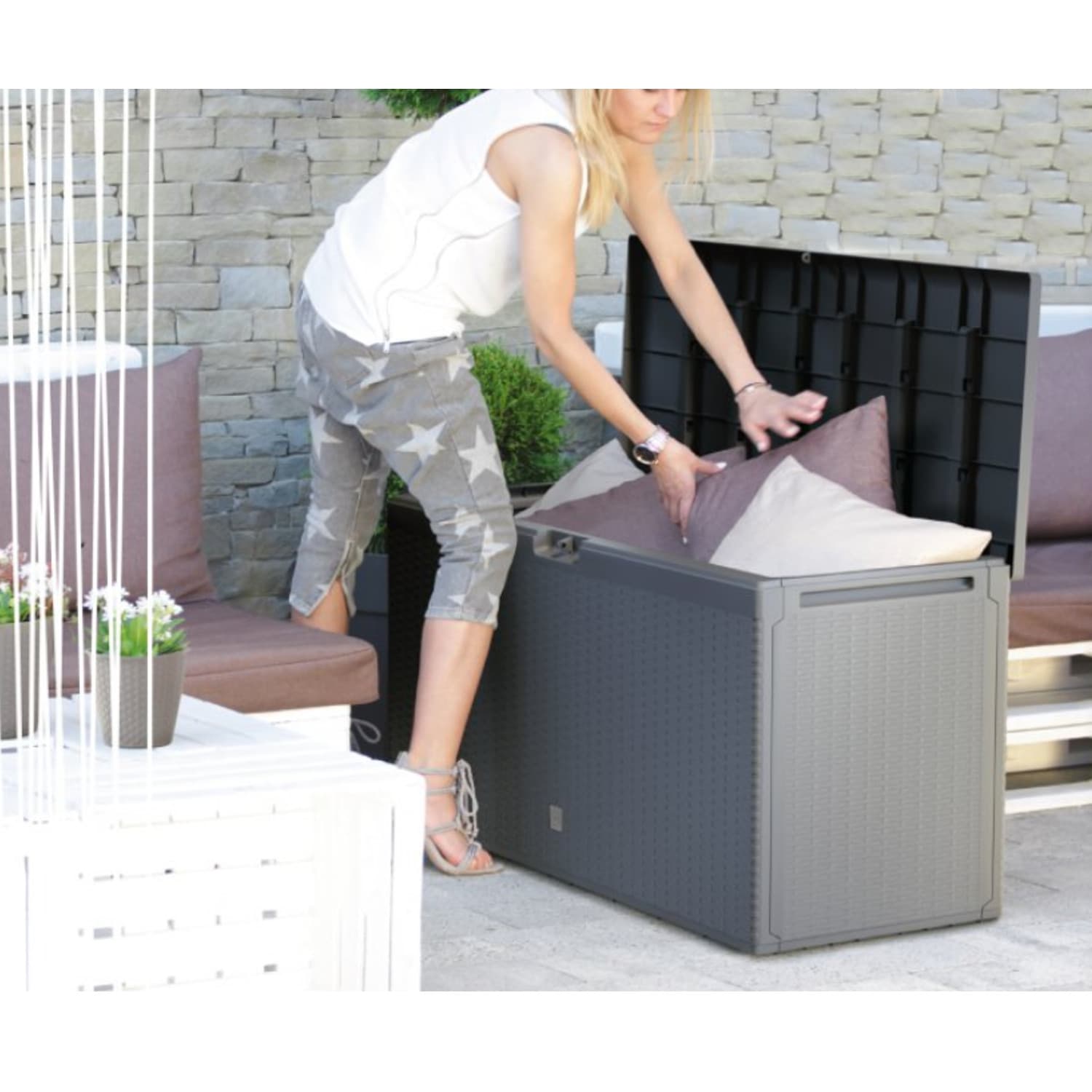 Vrtni zaboj Boxe Rato Plus 290L, antracit 4
