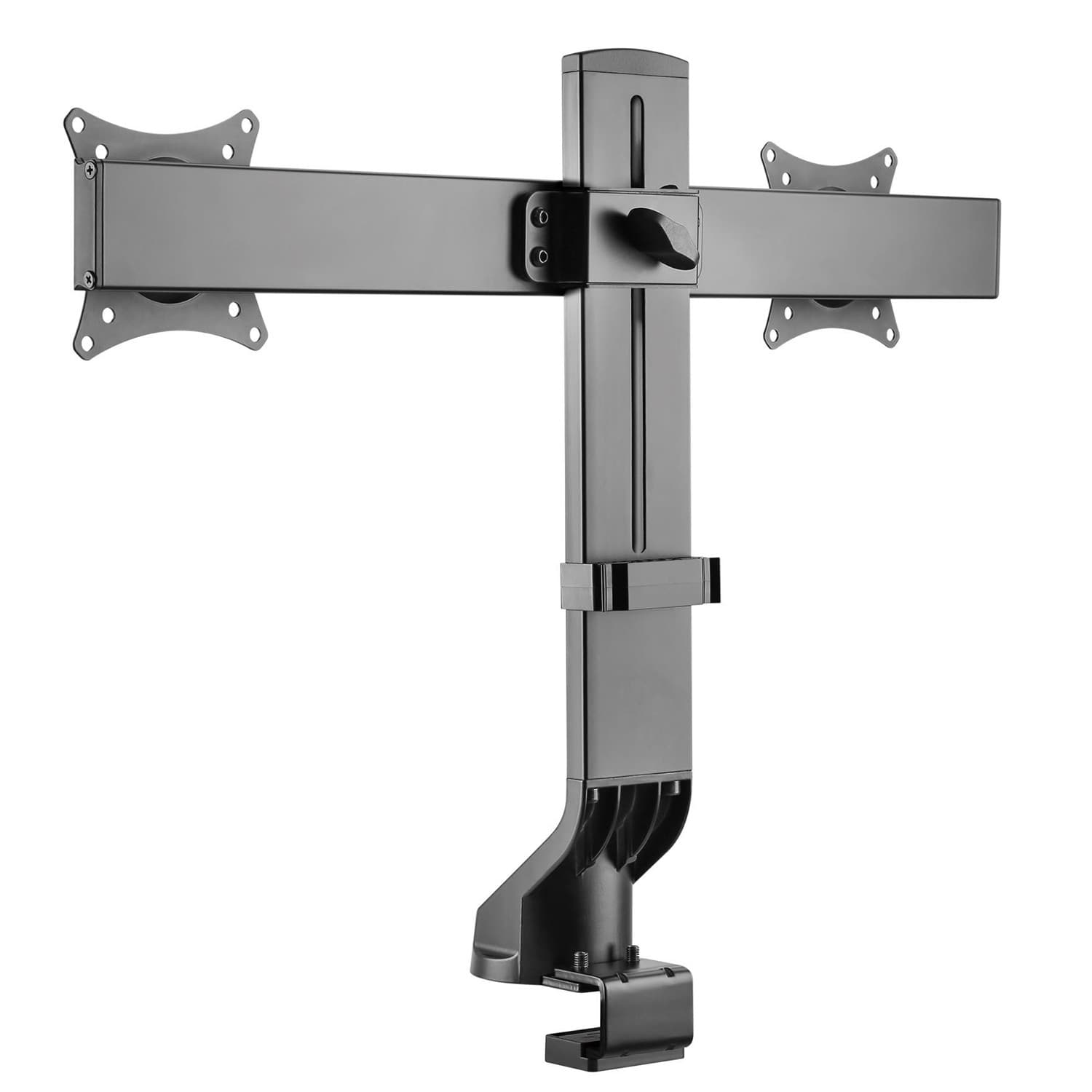 Maclean MC-854 dvojni namizni nosilec za monitor, 17"-27", 14kg, VESA 75x75/100x100 4