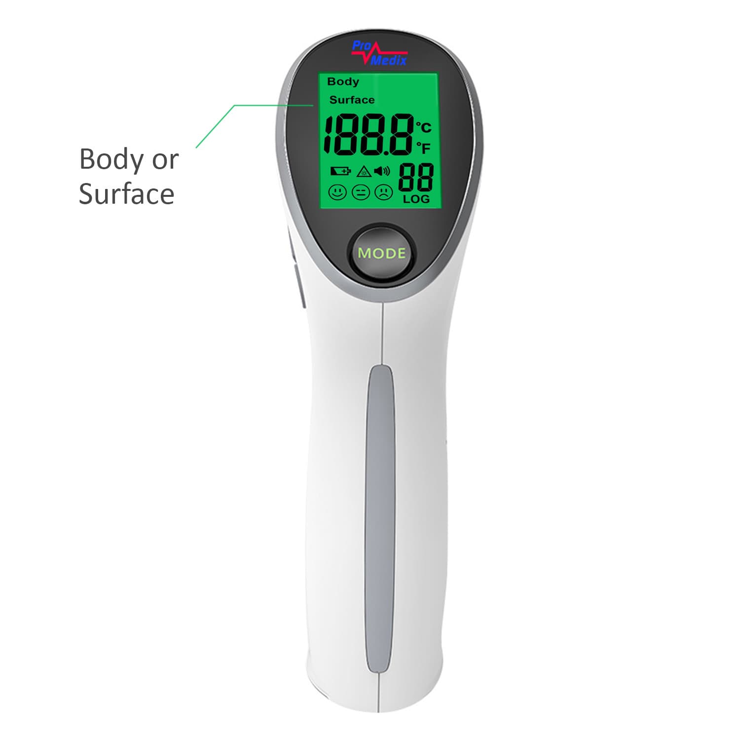 Brezdot. infrardeči termometer Promedix PR-960, medicinski 6
