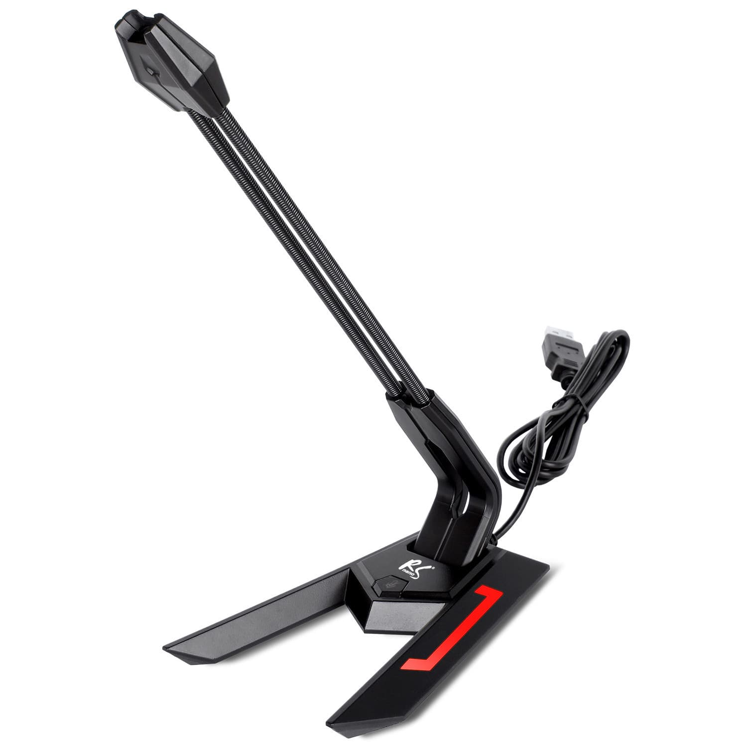 NanoRS RS710 Gaming mikrofon, LED, USB, 1.5m, črna 8