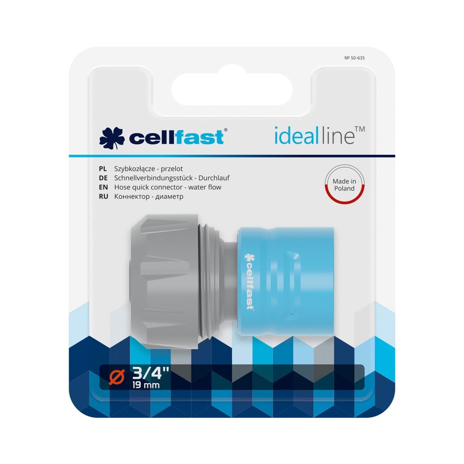 Hitri priklopni spoj 3/4" Cellfast Ideal 2