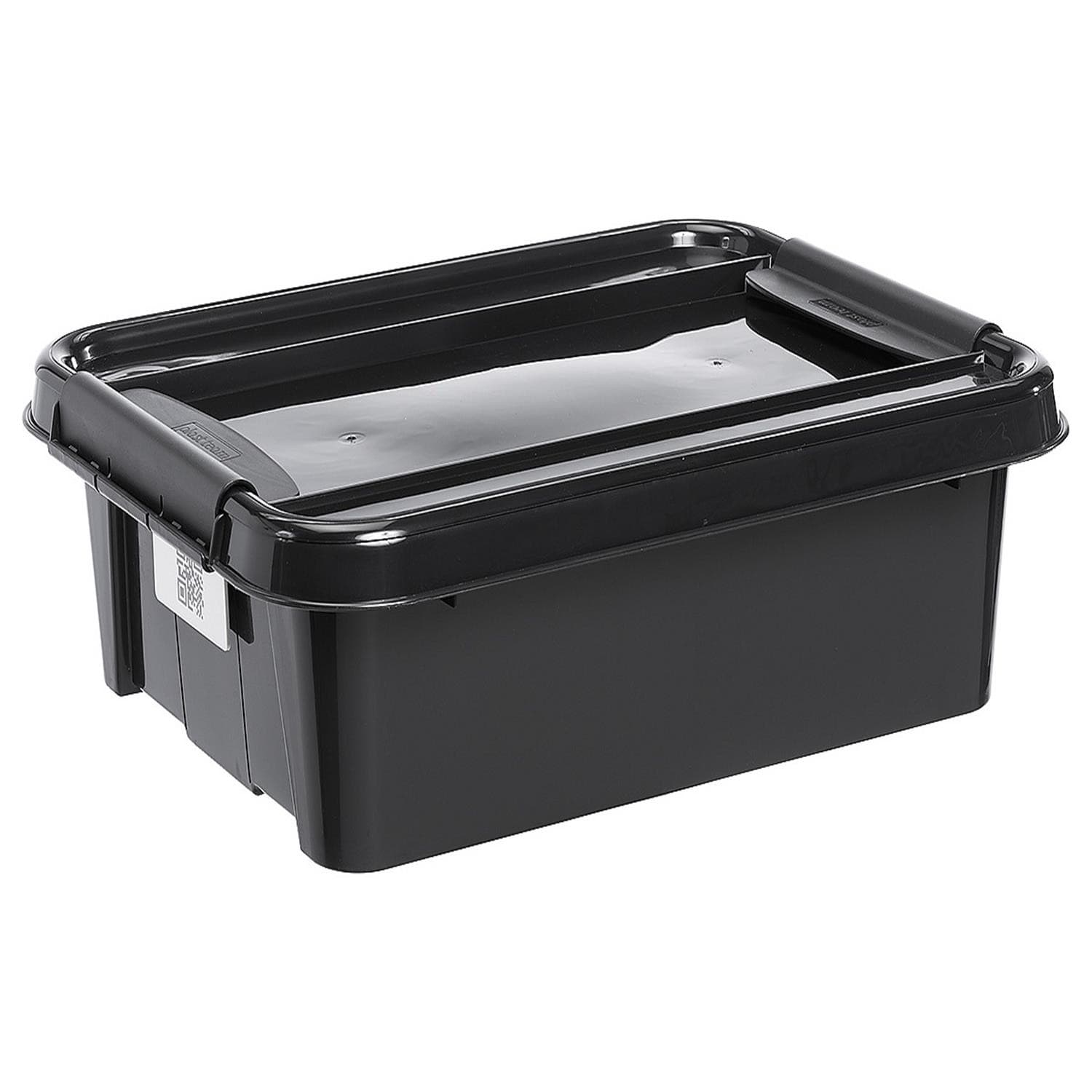 PLAST TEAM ProBox Recycle QR zabojnik s pokrovom, 21L, črn