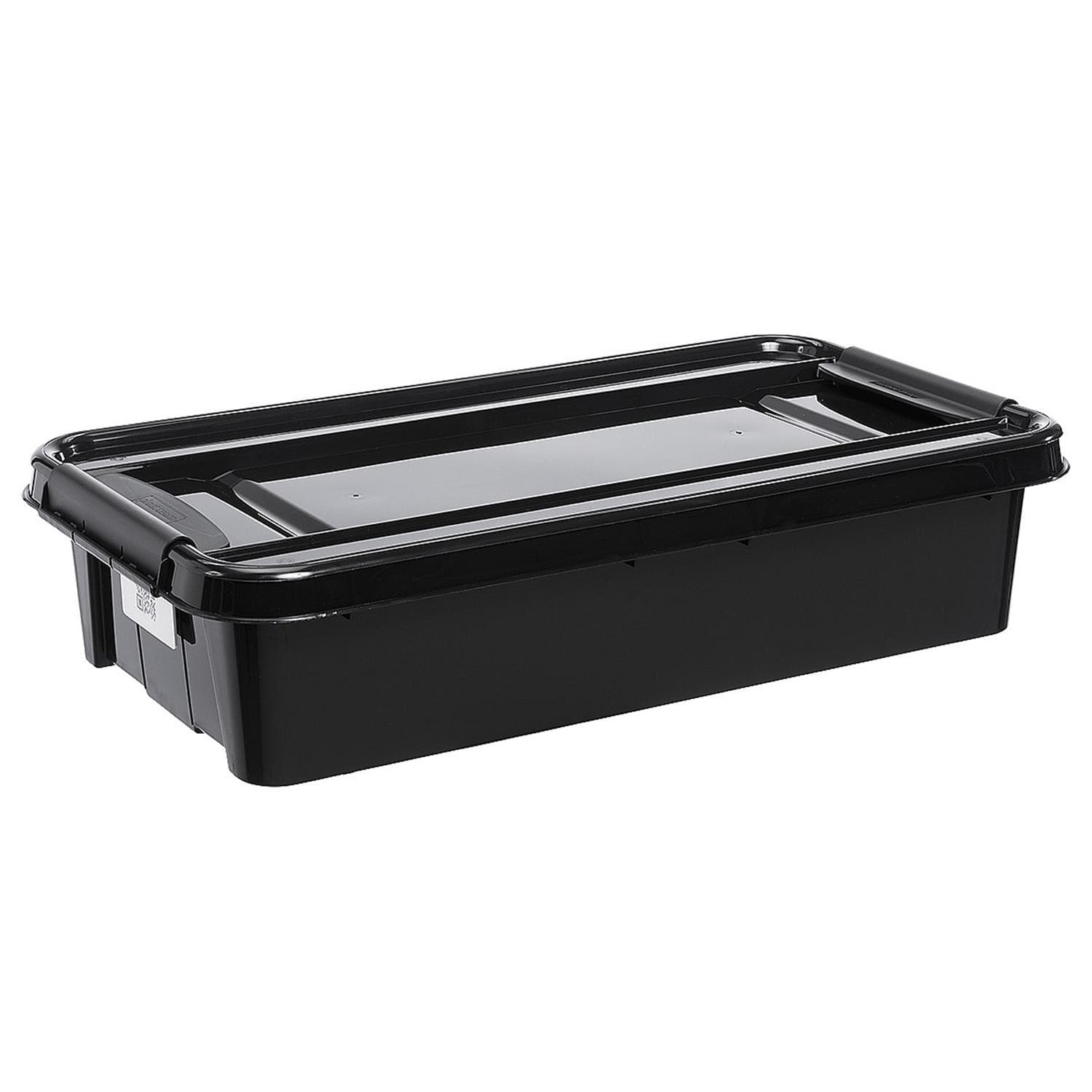 PlastTeam ProBox Recycle QR 31L črn zabojnik pod posteljo