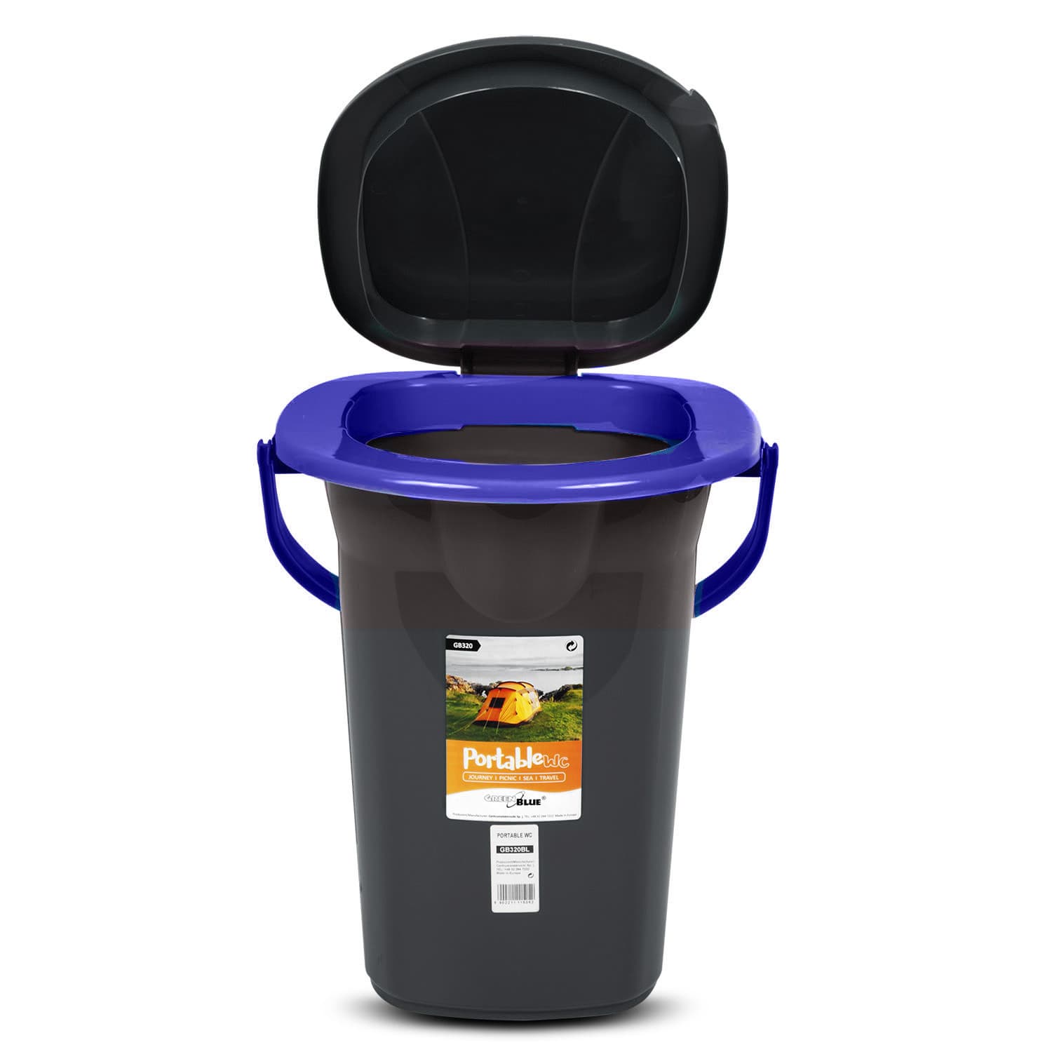 Potovalna toaleta GreenBlue GB320BB, črno-granatna 2