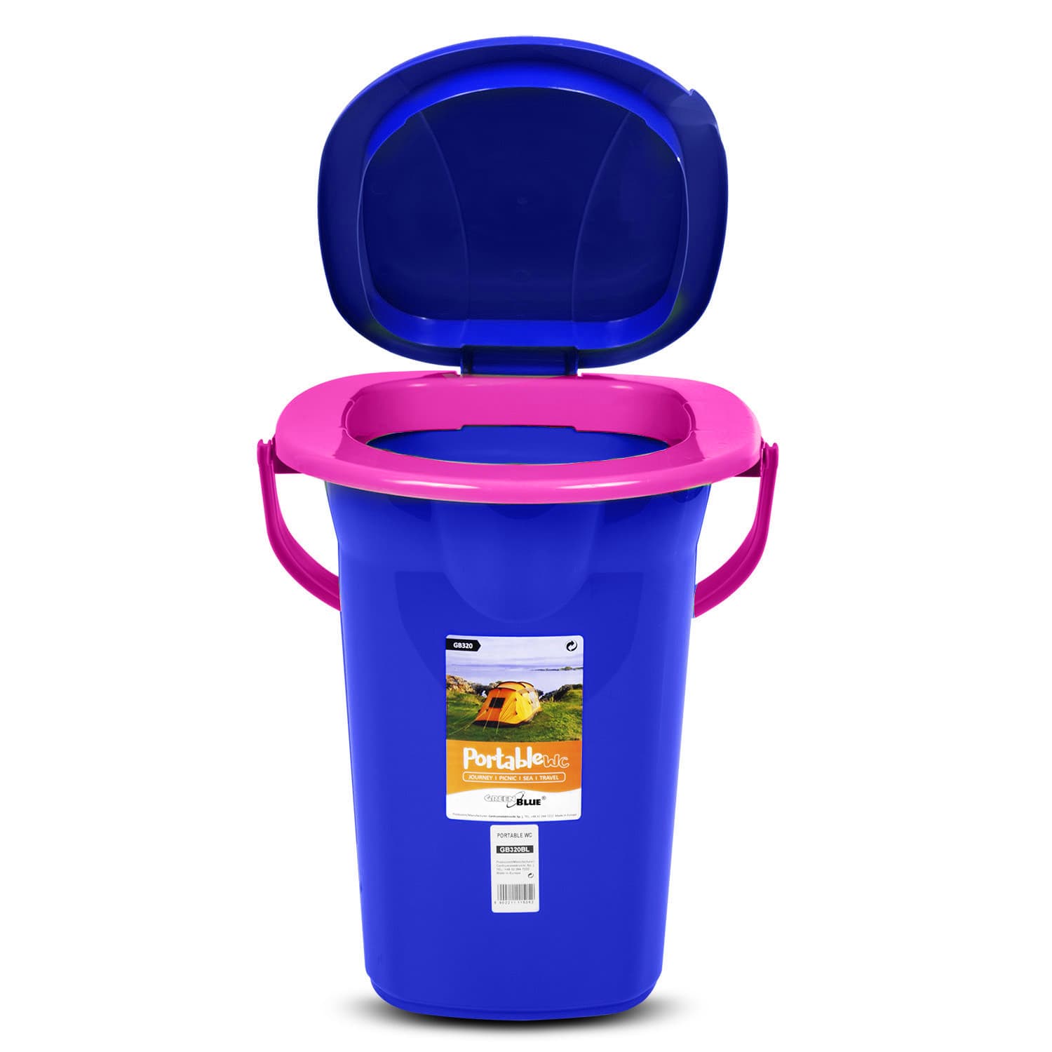 Potovalna toaleta GreenBlue GB320BR, granatno-roza 2