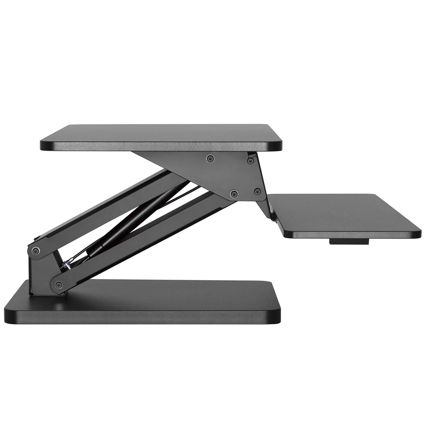 Maclean MC-882 Stojalo za monitor/laptop/tipkovnico, delo stoje/sede, črno 3