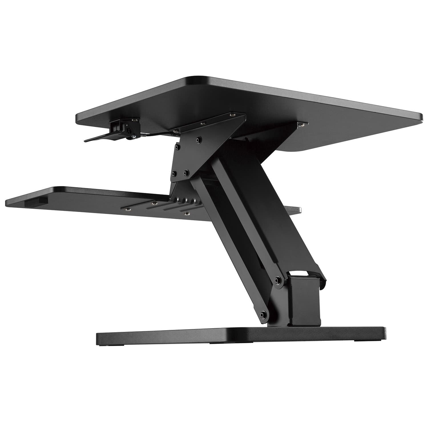 Maclean MC-882 Stojalo za monitor/laptop/tipkovnico, delo stoje/sede, črno 4