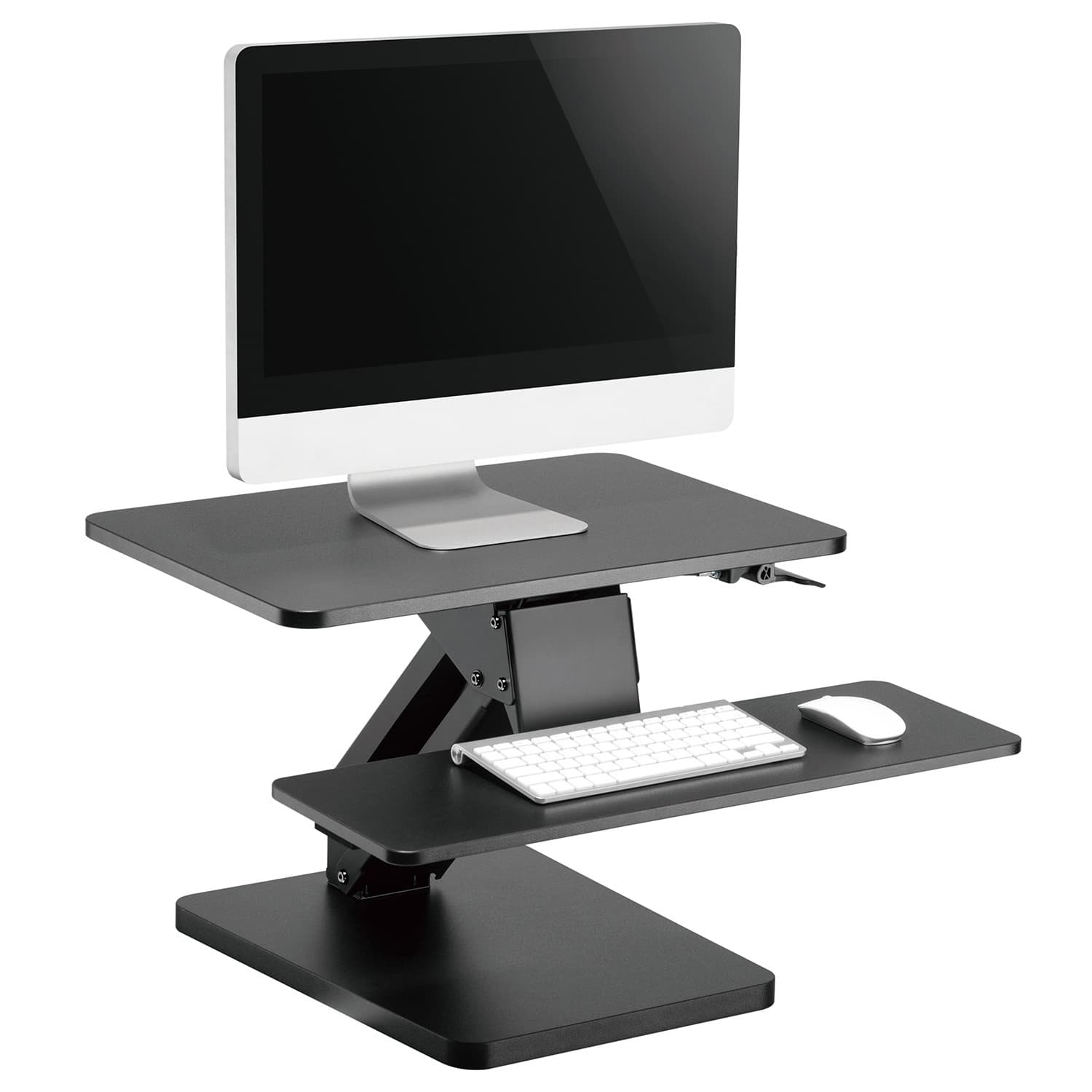 Maclean MC-882 Stojalo za monitor/laptop/tipkovnico, delo stoje/sede, črno 5