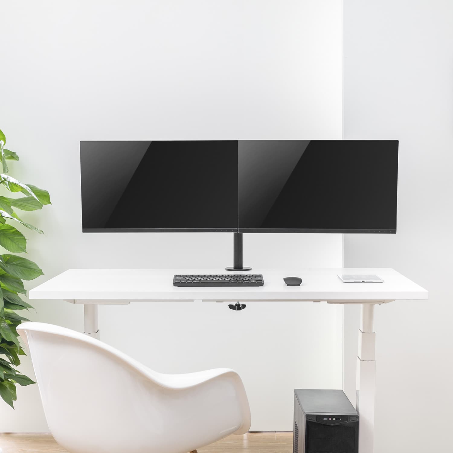 Namizni nosilec za 2 monitorja Maclean LCD, 17-32", 2x 8 kg, MC-884 3