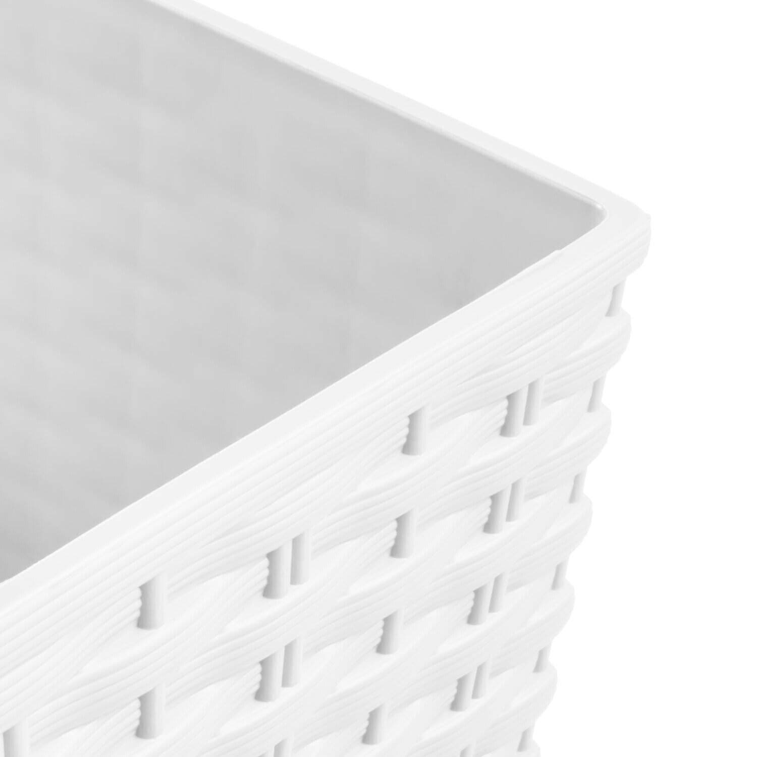 Prosperplast Lončnica z vložkom Rato Low DRTS325L, bela 3
