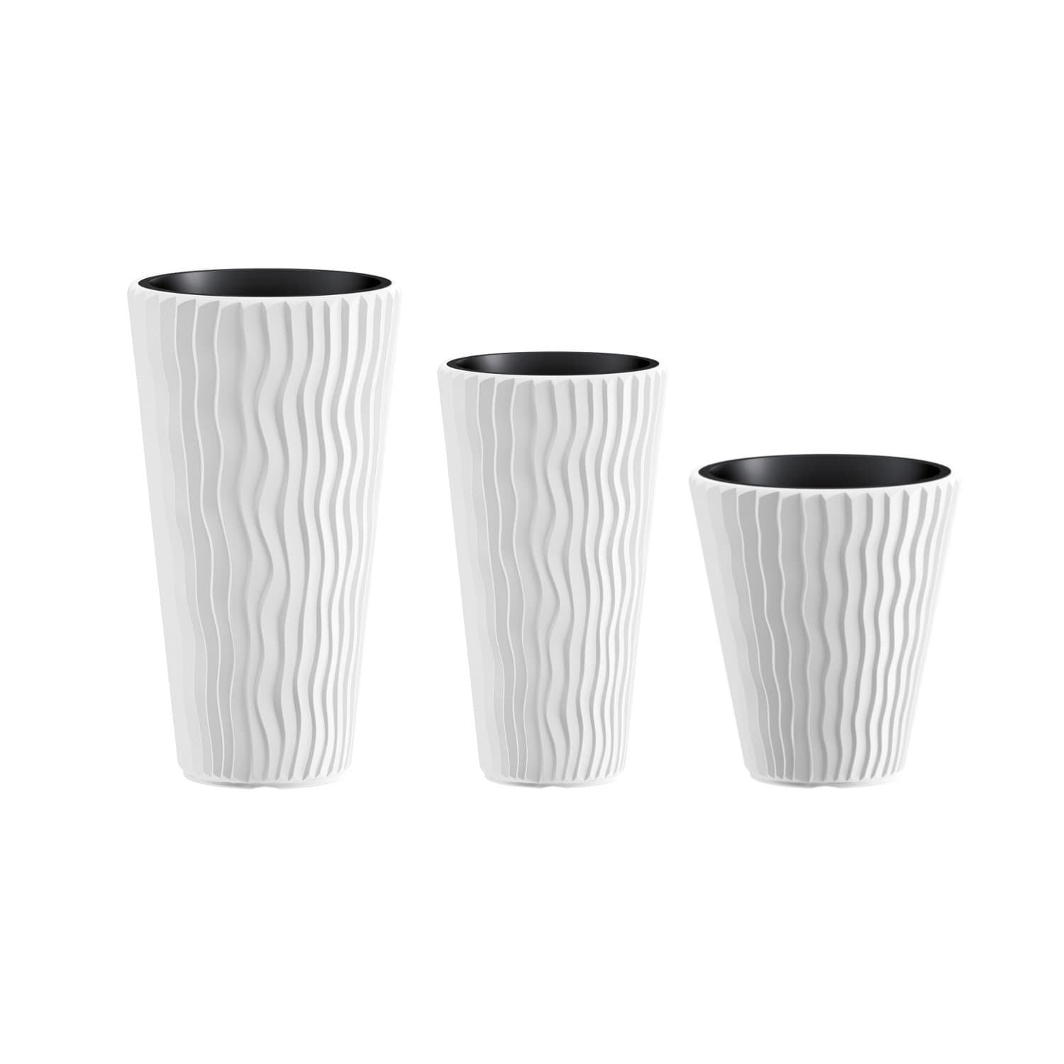 Posoda za rože Prosperplast Sandy Slim DPSP400, bela 2