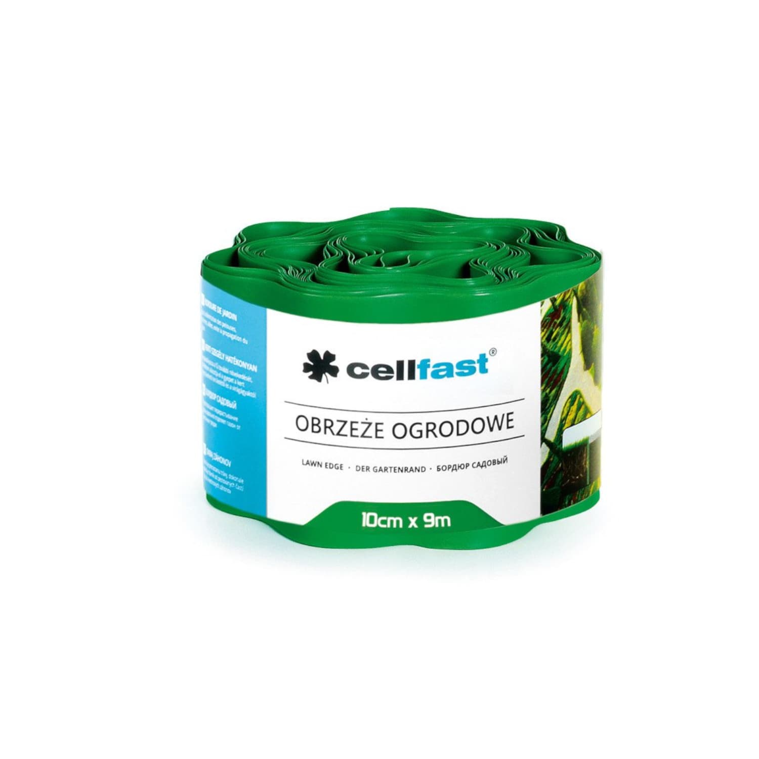 Vrtna obroba Cellfast valovita 10 cm x 9 m, zelena