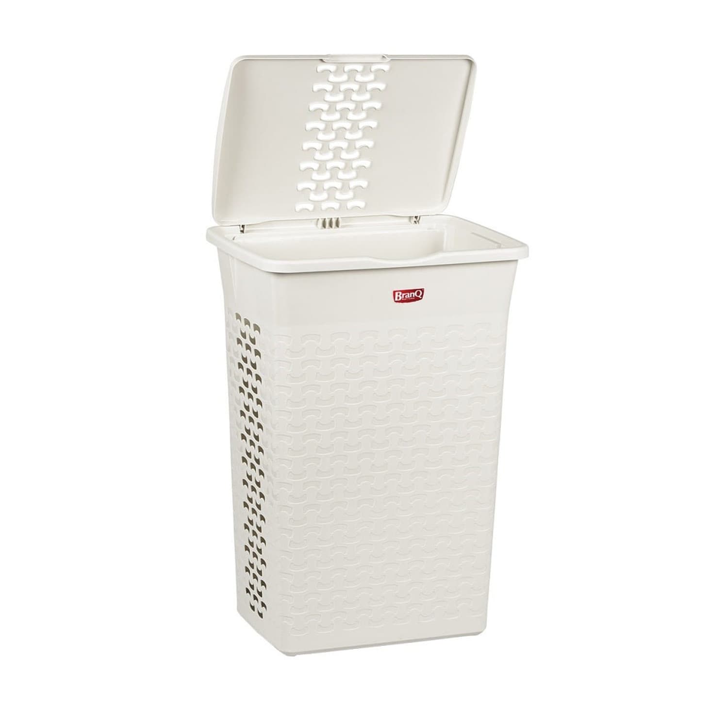 BranQ Košara za perilo Cotton 55L, starinsko bel 3