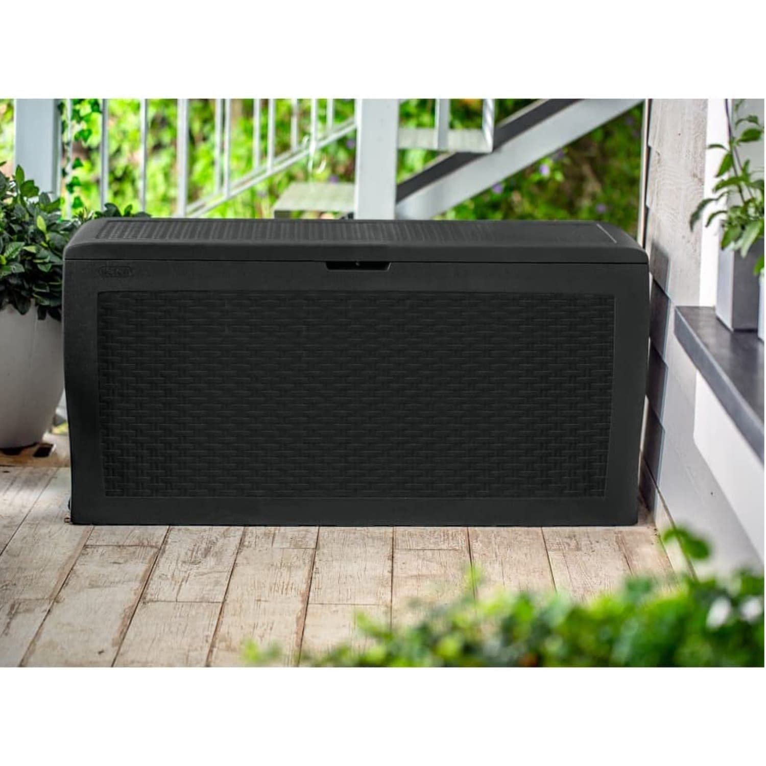 Vrtna omarica Keter Samoa Rattan 270L, antracit 6