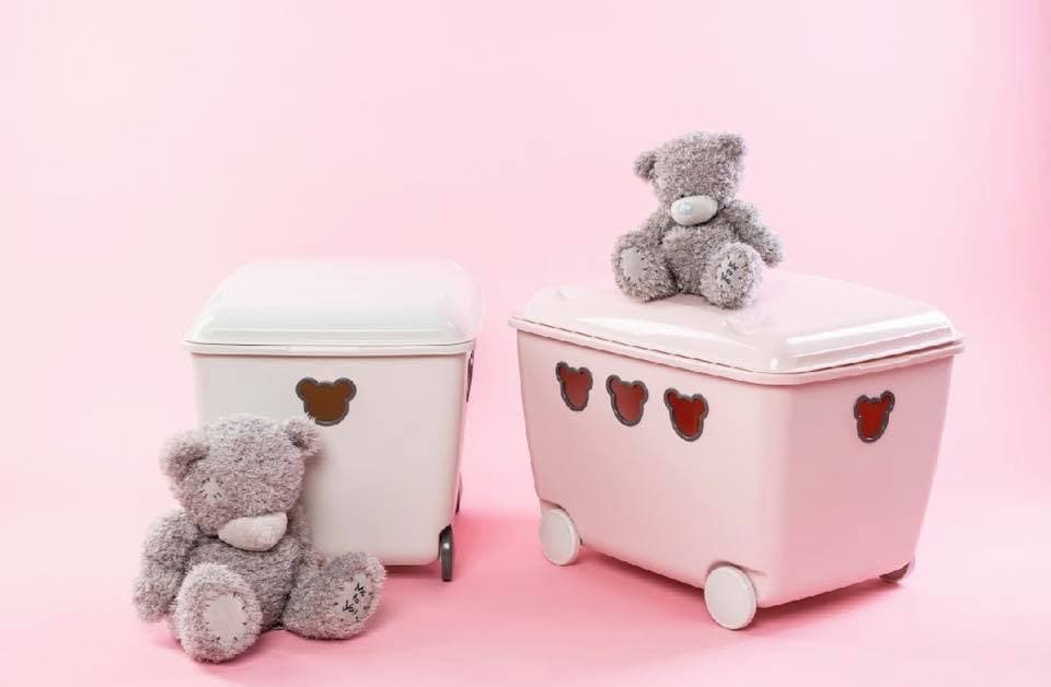 Posoda za igrače BranQ Teddy, 55L, bela 3
