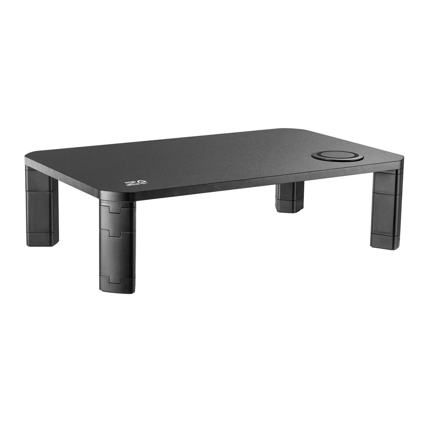 Ergo Office ER-415: Stojalo za monitor z brezžično polnilko Qi, nastavljivo, 17-32", do 20 kg