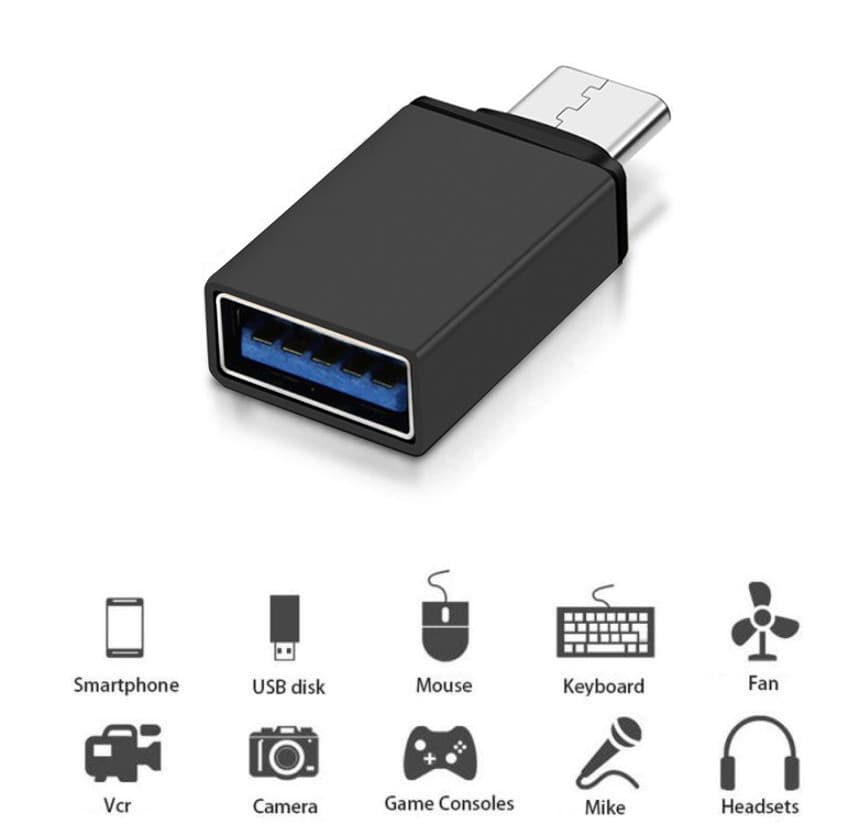 Adapter OTG Maclean USB-A na USB-C, črn (MCE470) 2