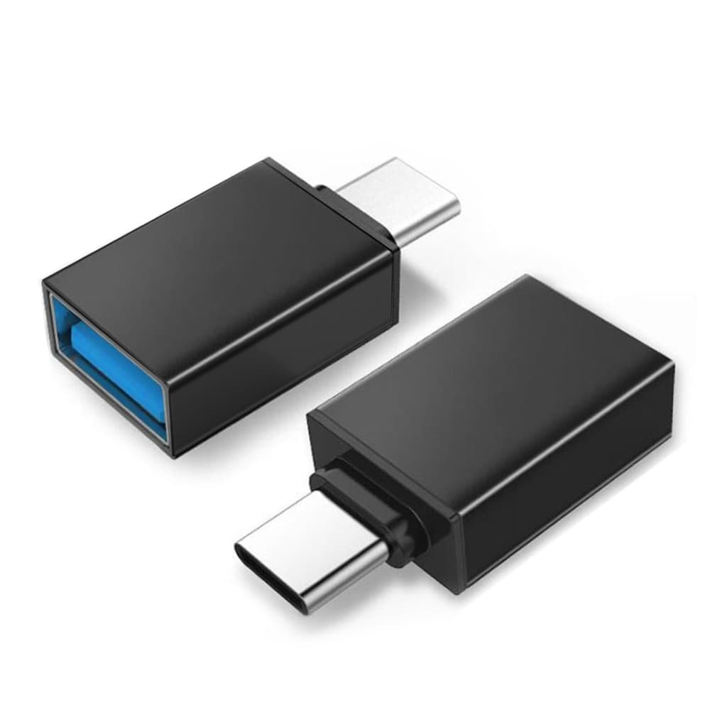 Adapter OTG Maclean USB-A na USB-C, črn (MCE470)
