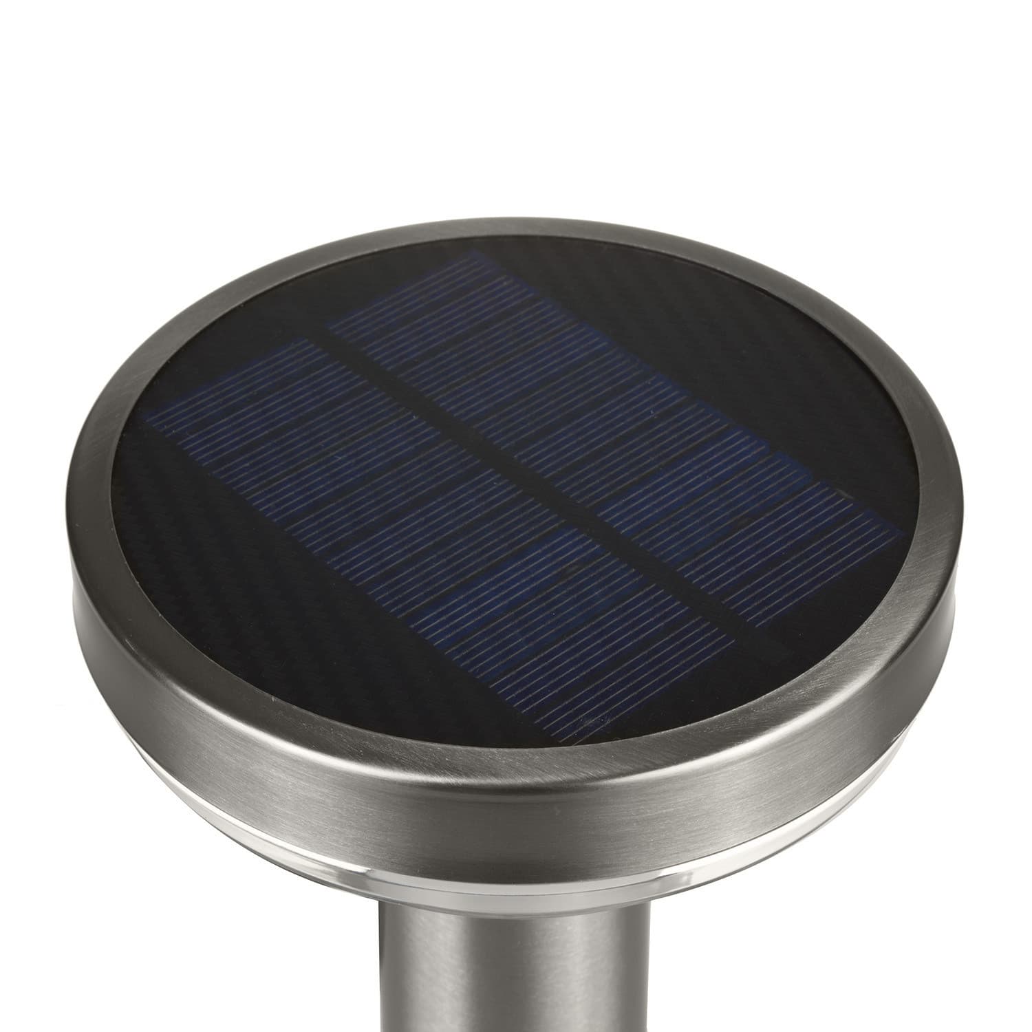 Solarna vrtna LED svetilka Maclean MCE465 C/M, krom mat, z senzorjem, 3 načini 5