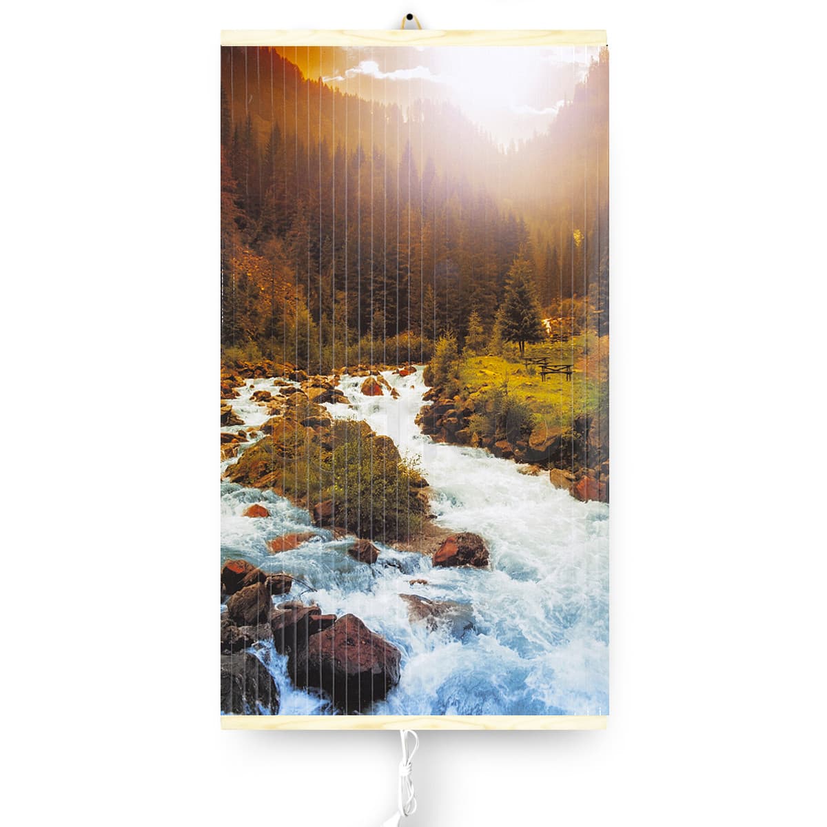IR grelec TRIO 430W, 100x57cm, motiv reke, s priloženim regulatorjem