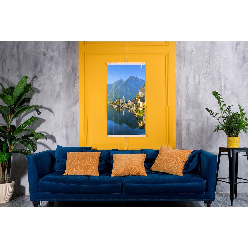IR grelec TRIO 430W, 100x57cm, motiv vasice, s priloženim regulatorjem 3